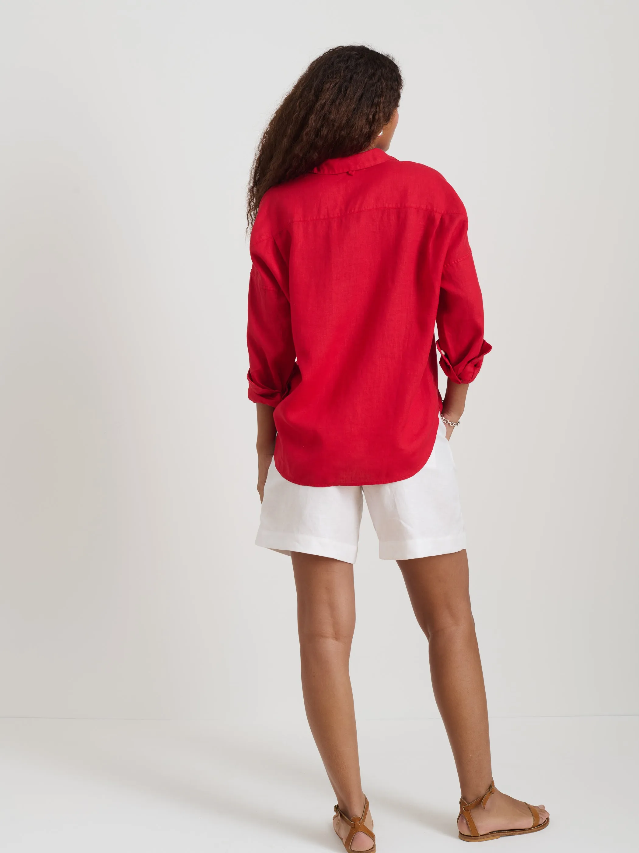 Jo Shirt In Linen sold by Alex Mill product image thumbnail 5