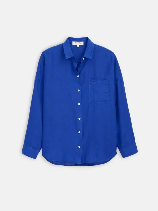 Jo Shirt In Linen sold by Alex Mill