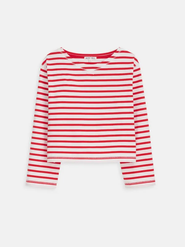 Marseille Striped Boatneck Tee In Cotton sold by Alex Mill