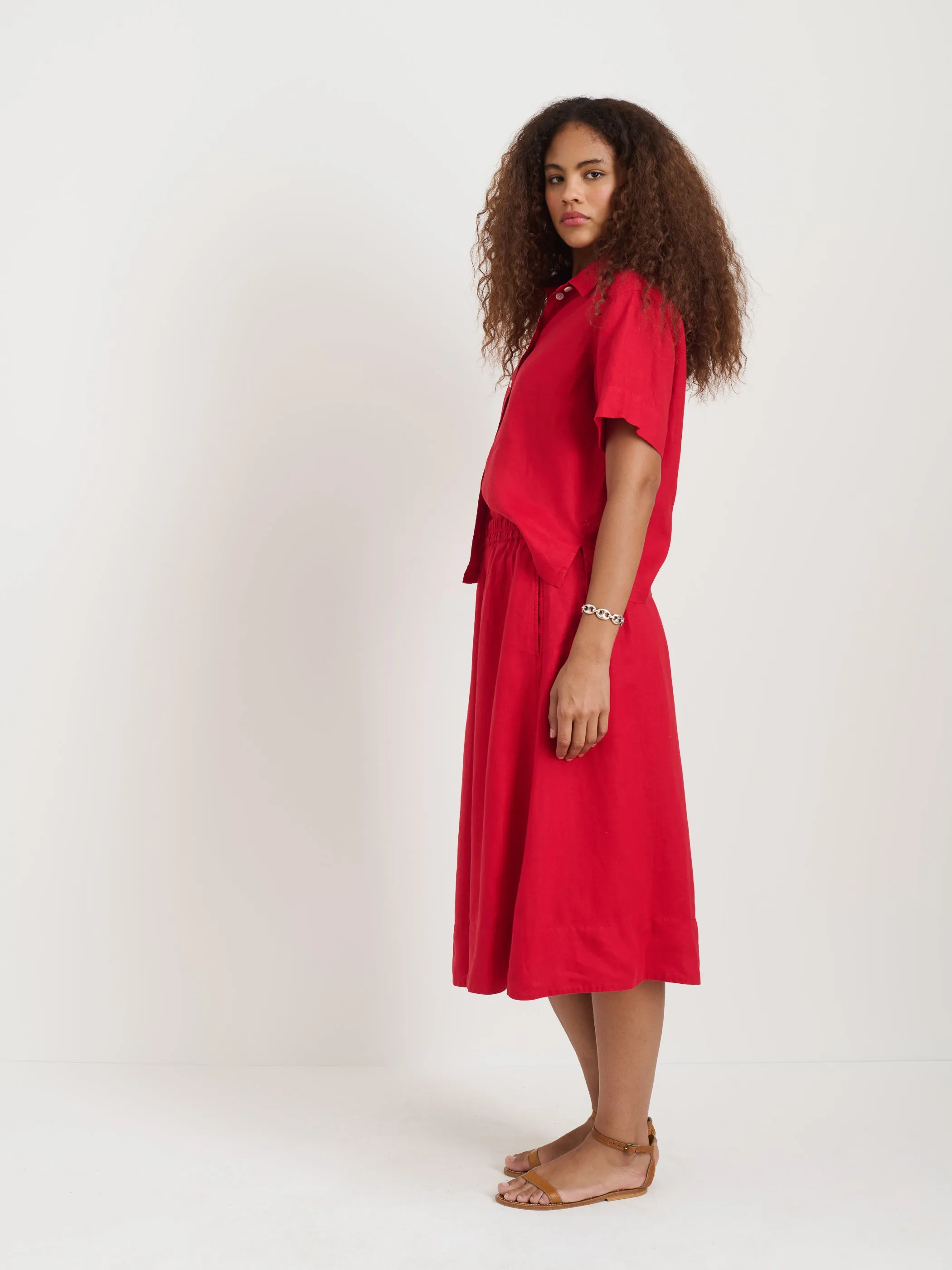 Maddie Skirt in Linen sold by Alex Mill product image thumbnail 4