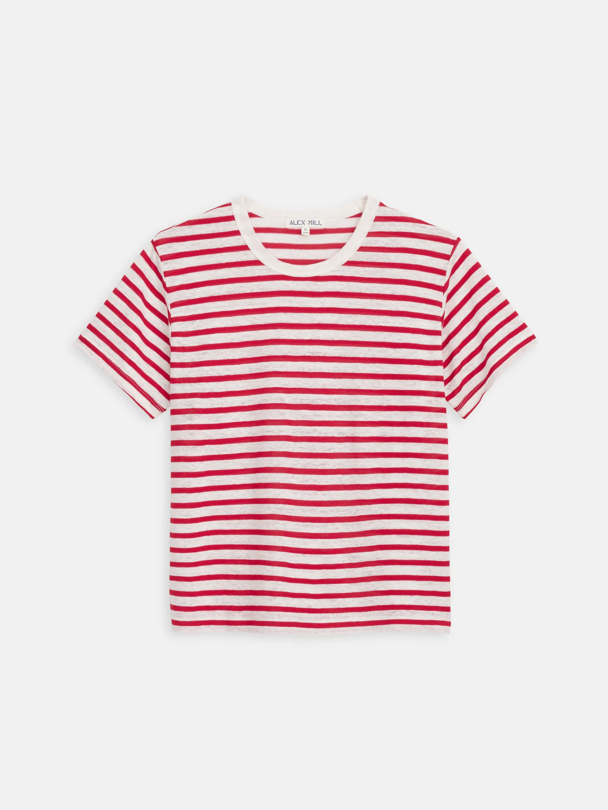 Garcon Striped Tee In Linen Cotton sold by Alex Mill