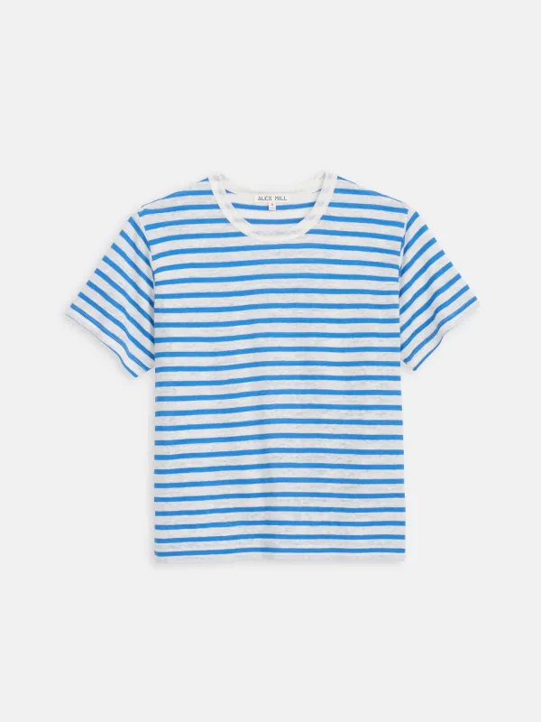 Garcon Striped Tee In Linen Cotton sold by Alex Mill