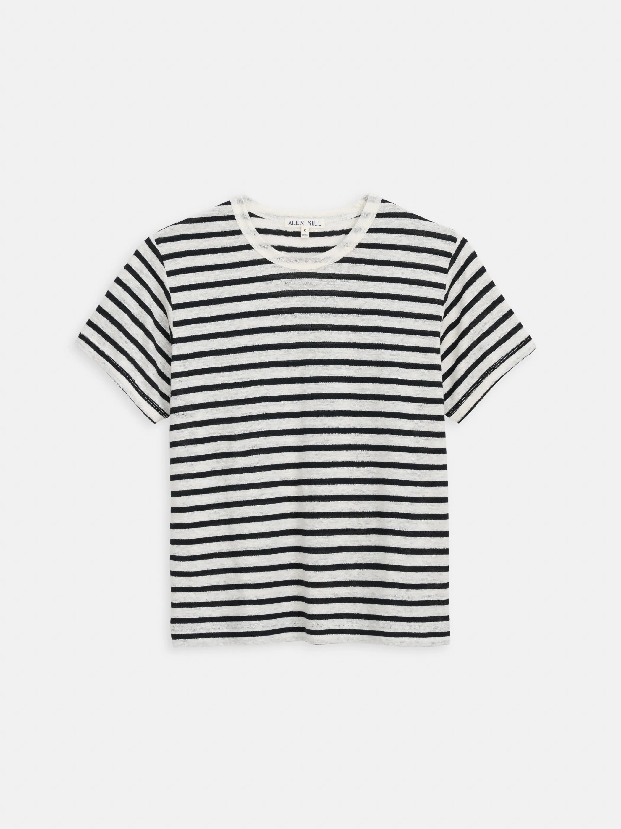 Garcon Striped Tee In Linen Cotton sold by Alex Mill