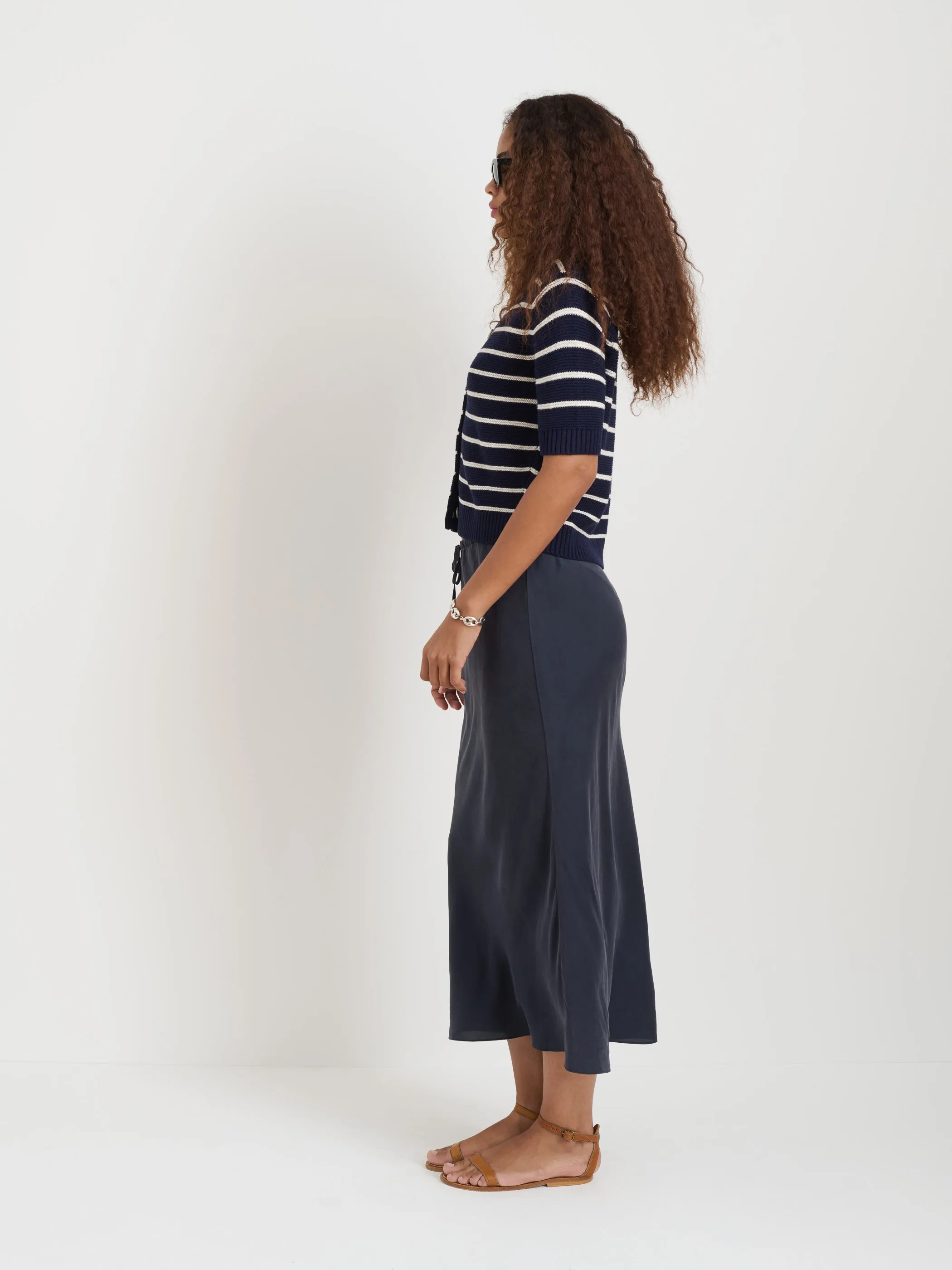 Elle Striped Sweater in Cotton Linen sold by Alex Mill product image thumbnail 4