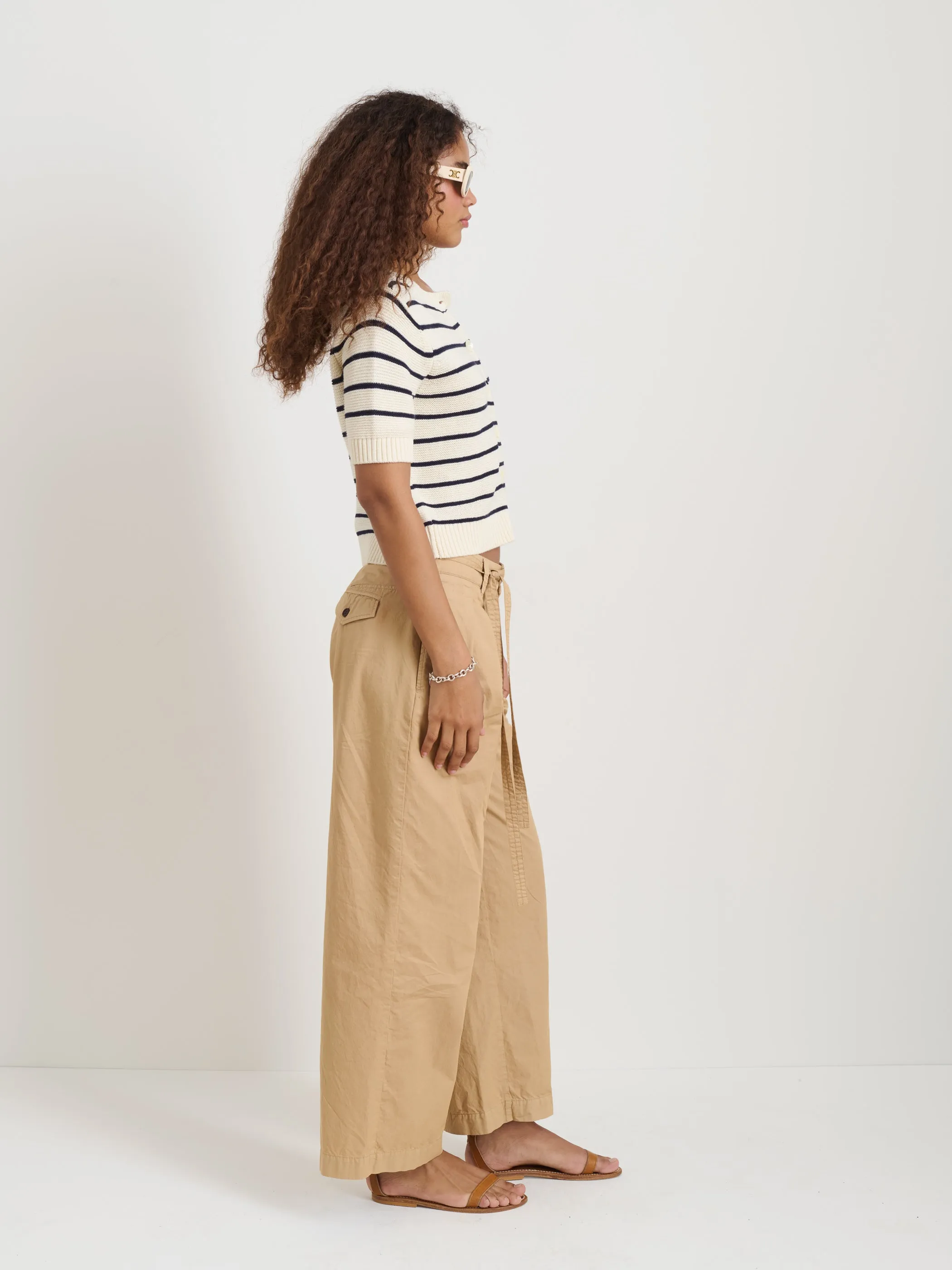 Elle Striped Sweater in Cotton Linen sold by Alex Mill product image thumbnail 4