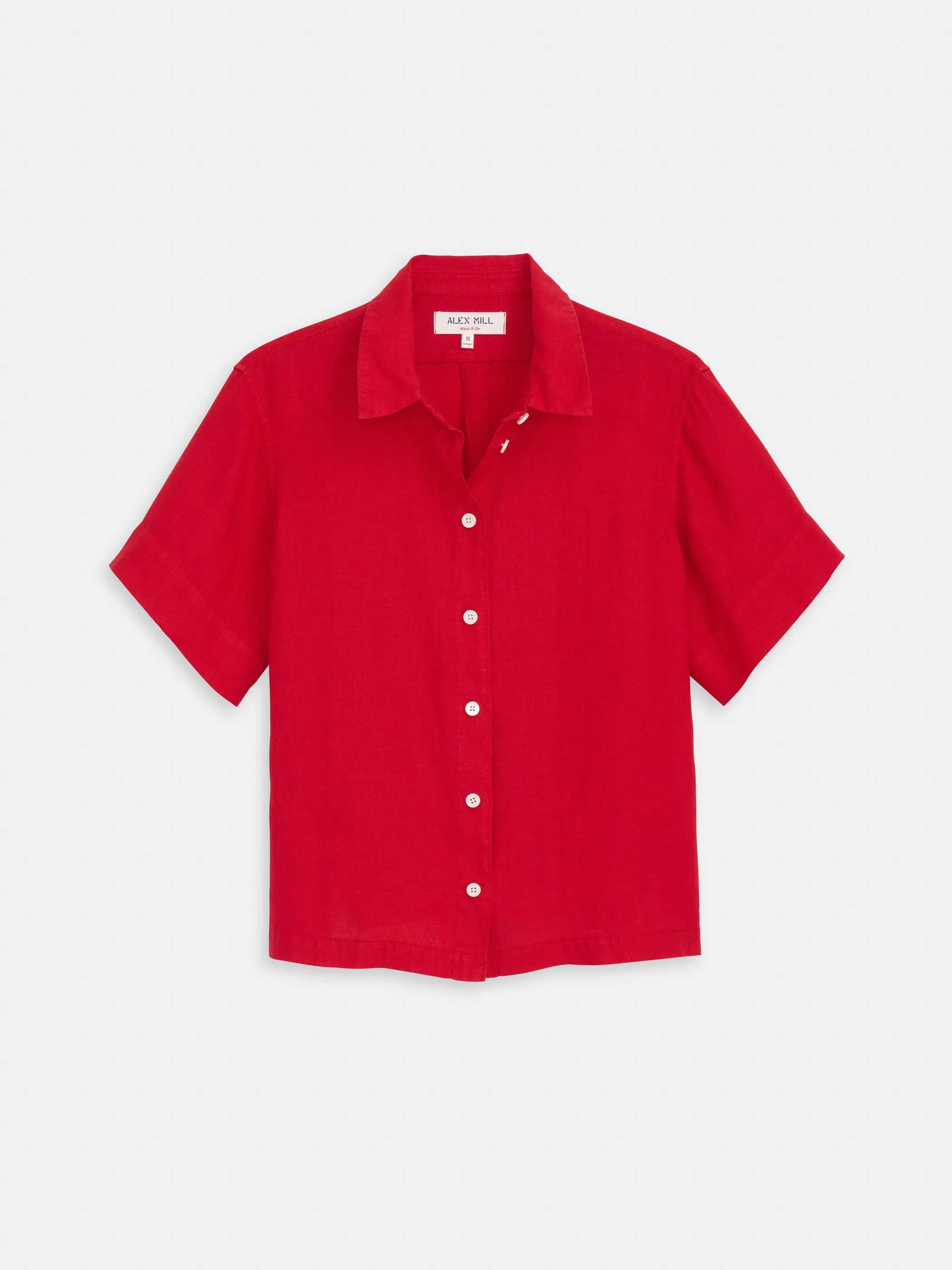 Maddie Shirt In Linen sold by Alex Mill