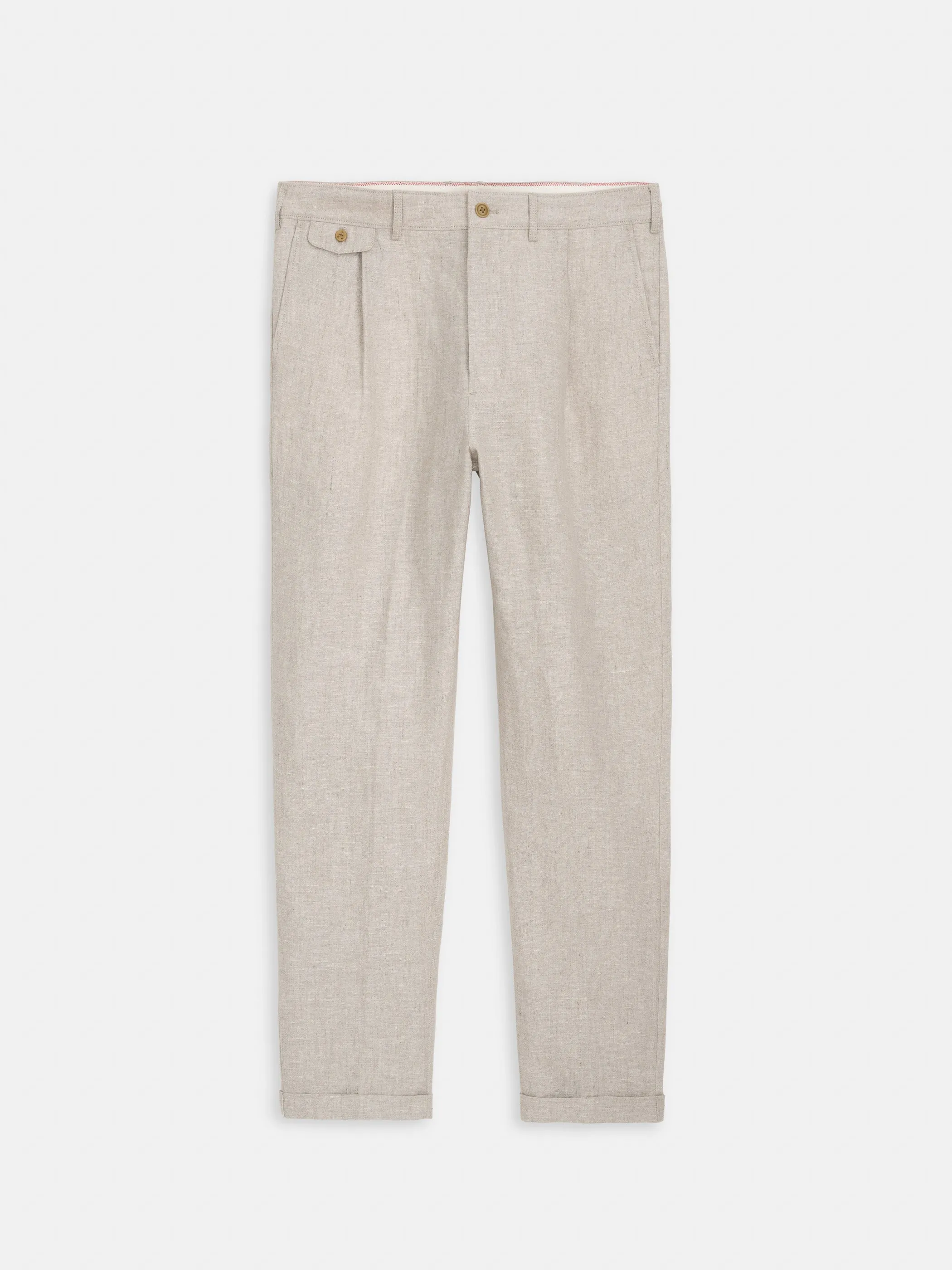 Standard Pleated Pant In Flax Linen sold by Alex Mill