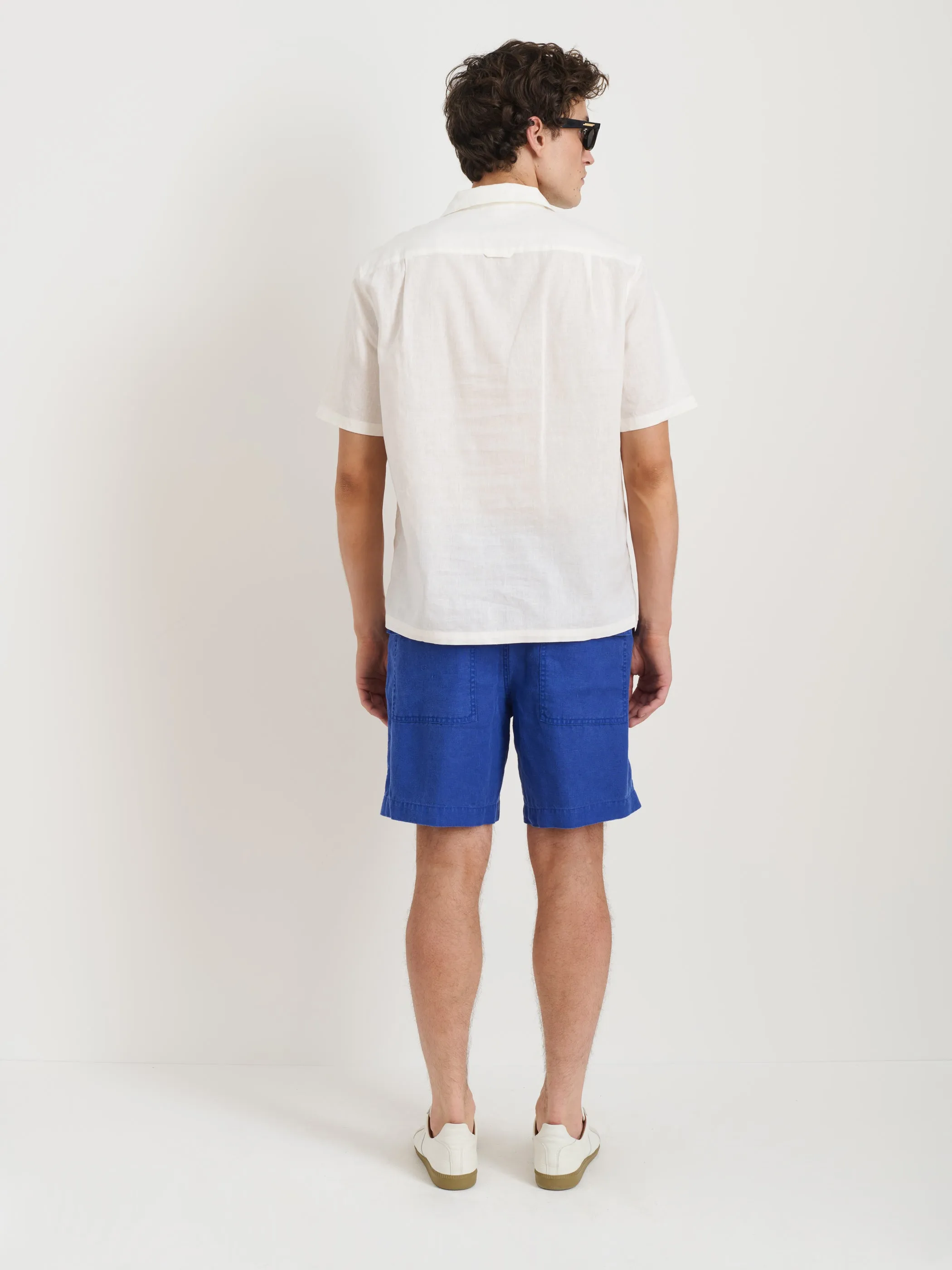 Som Short Sleeve Popover In Cotton Linen sold by Alex Mill product image thumbnail 5