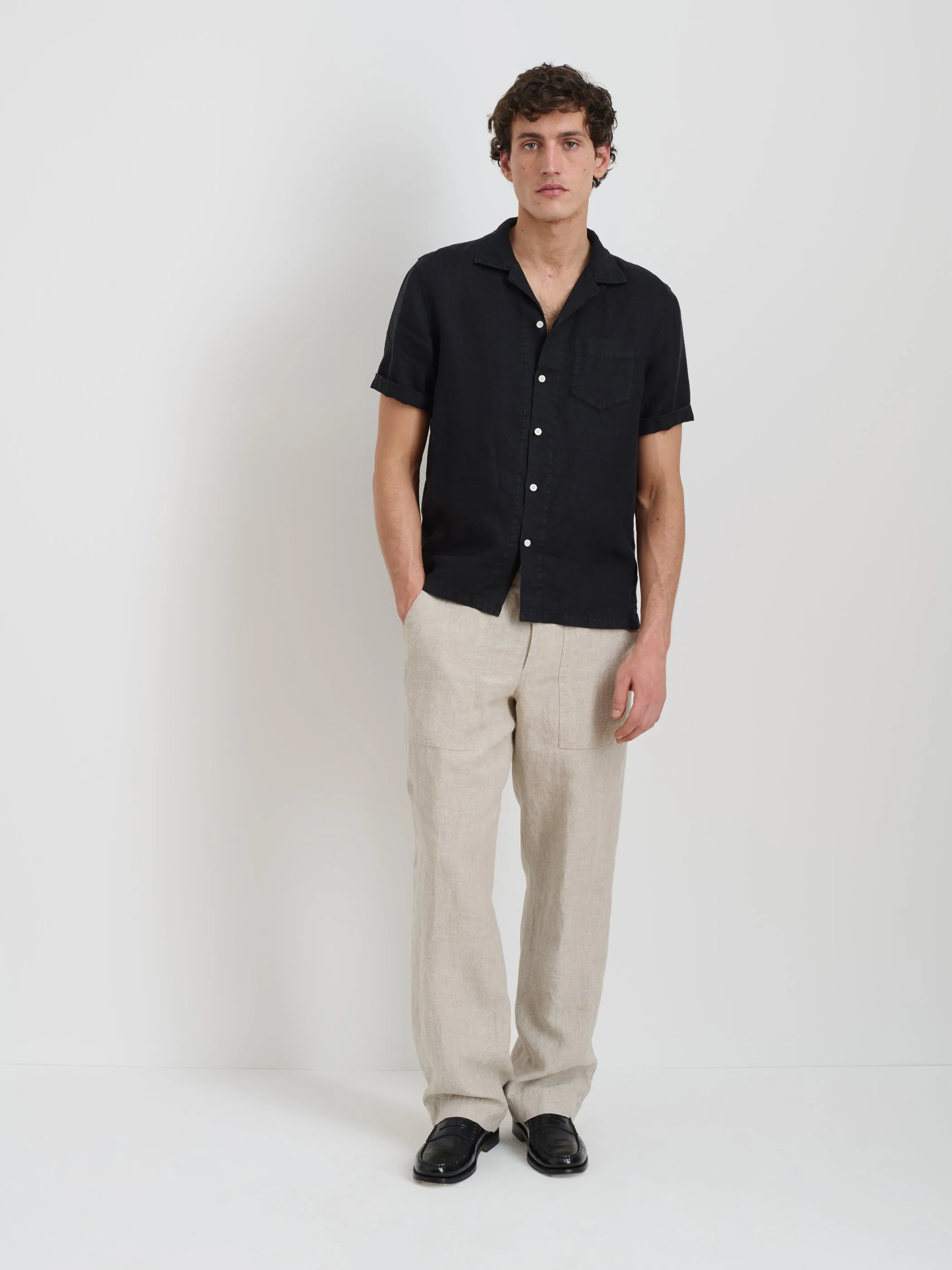 Pull On Field Pant In Flax Linen sold by Alex Mill product image thumbnail 2