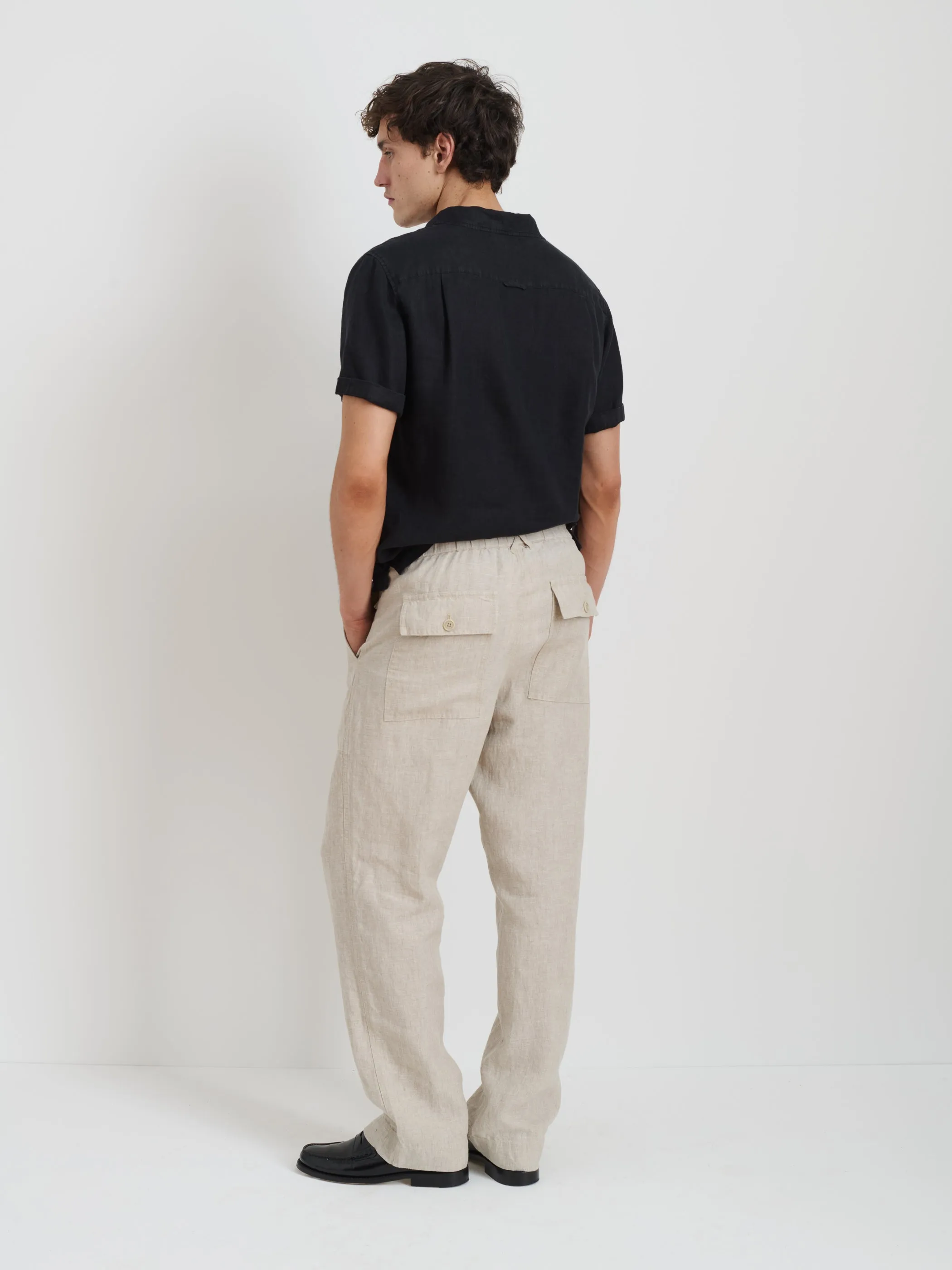 Pull On Field Pant In Flax Linen sold by Alex Mill product image thumbnail 4