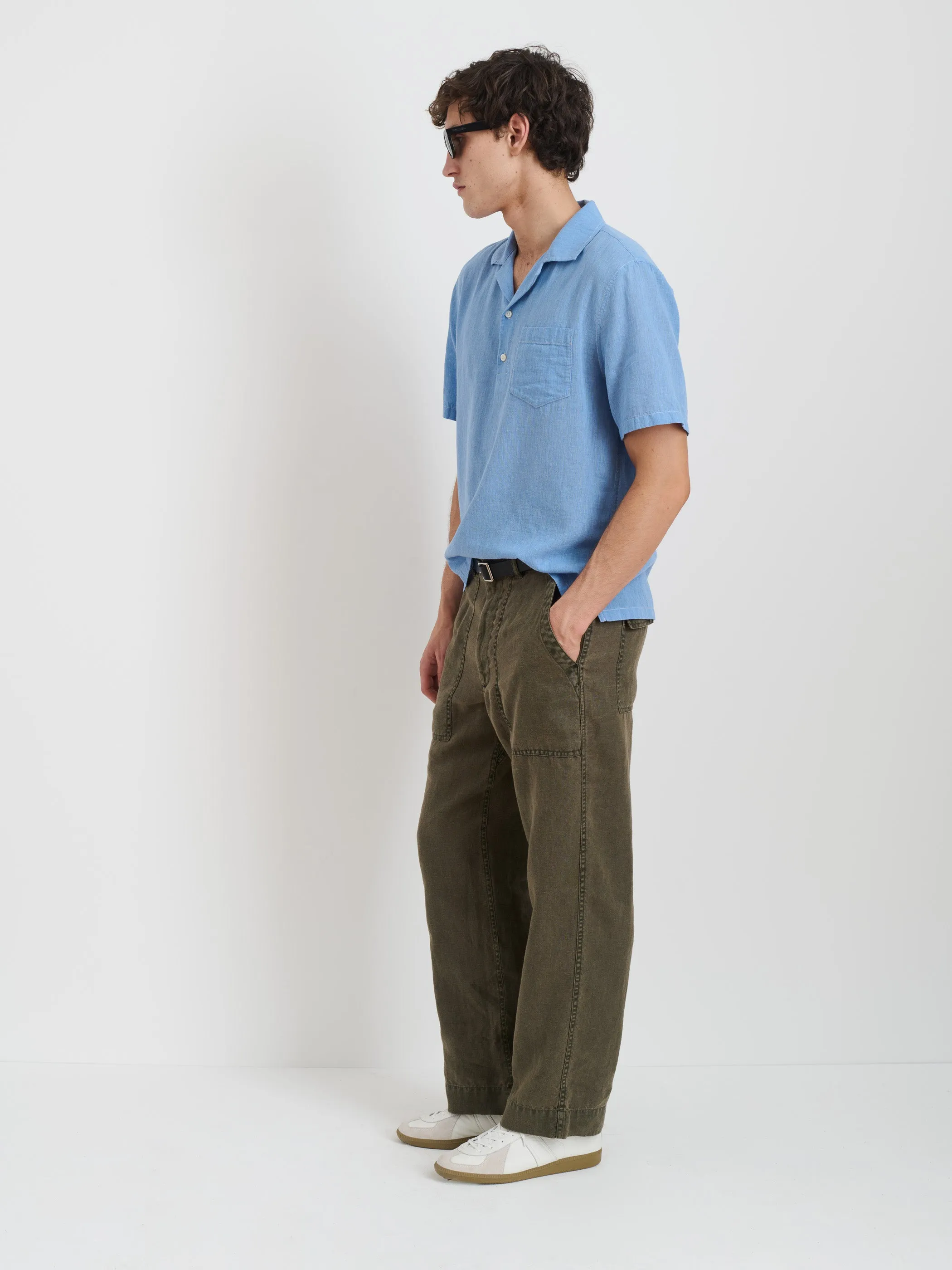Garment Dyed Pull On Field Pant In Linen sold by Alex Mill product image thumbnail 4