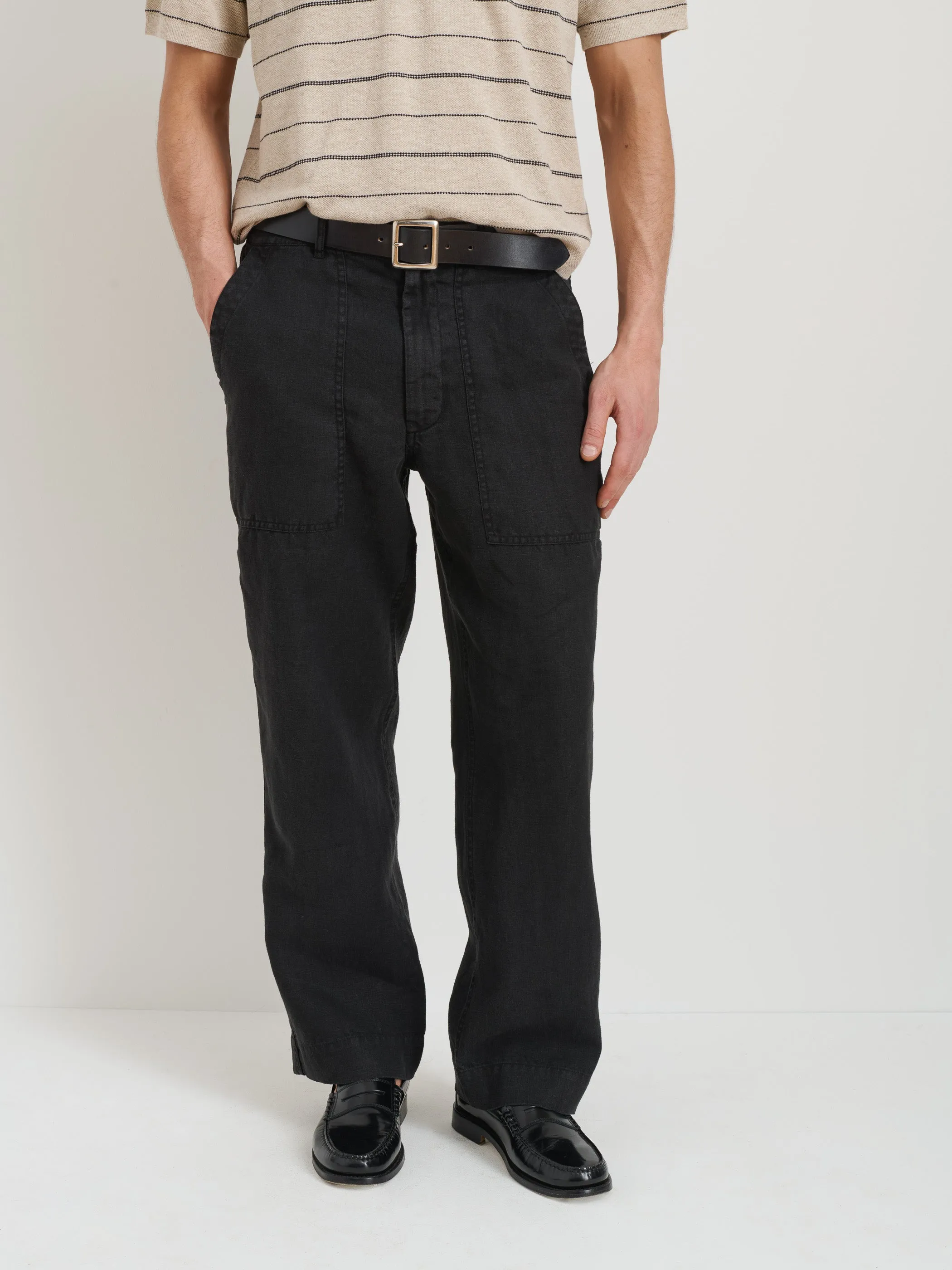 Garment Dyed Pull On Field Pant In Linen sold by Alex Mill product image thumbnail 3
