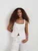 Luna Vest In Linen sold by Alex Mill
