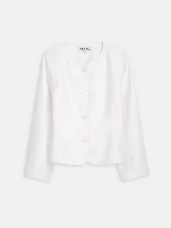 Luna Jacket In Linen sold by Alex Mill