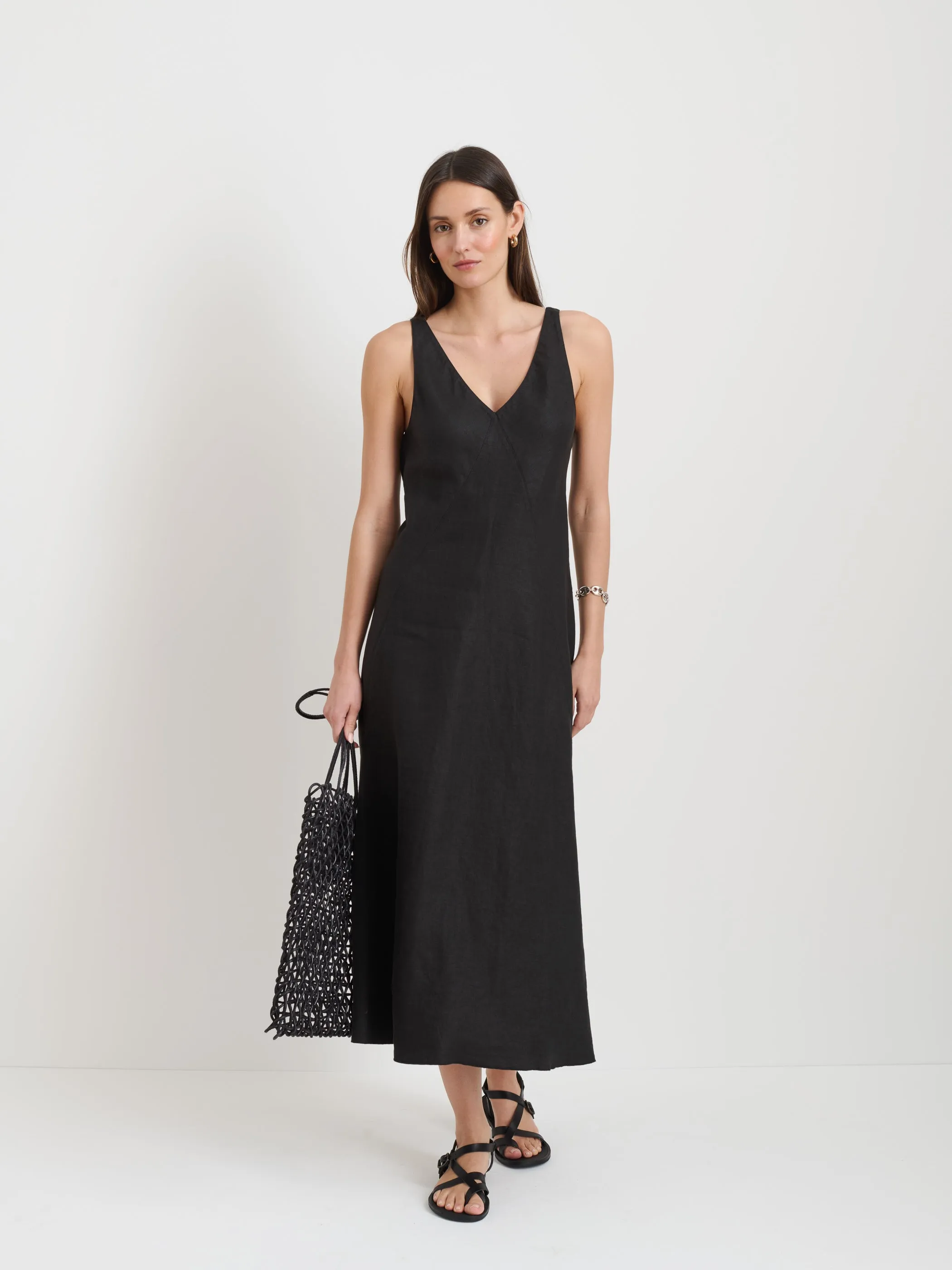 Flora Dress In Linen sold by Alex Mill product image thumbnail 2