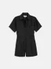 Cassi Romper In Linen sold by Alex Mill