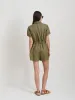 Cassi Romper In Linen sold by Alex Mill