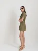 Cassi Romper In Linen sold by Alex Mill