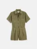 Cassi Romper In Linen sold by Alex Mill