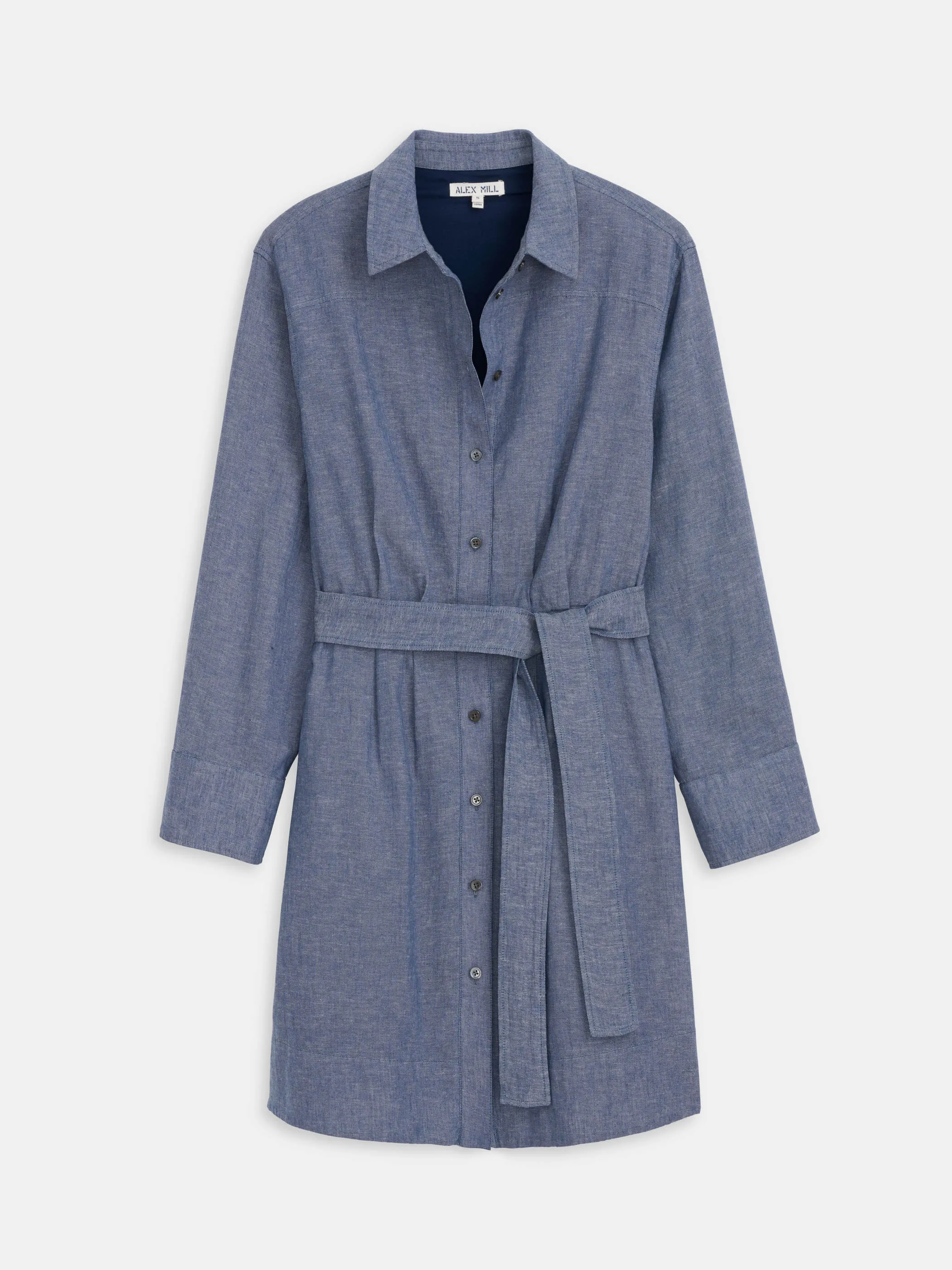 Naomi Shirtdress In Cotton Linen sold by Alex Mill