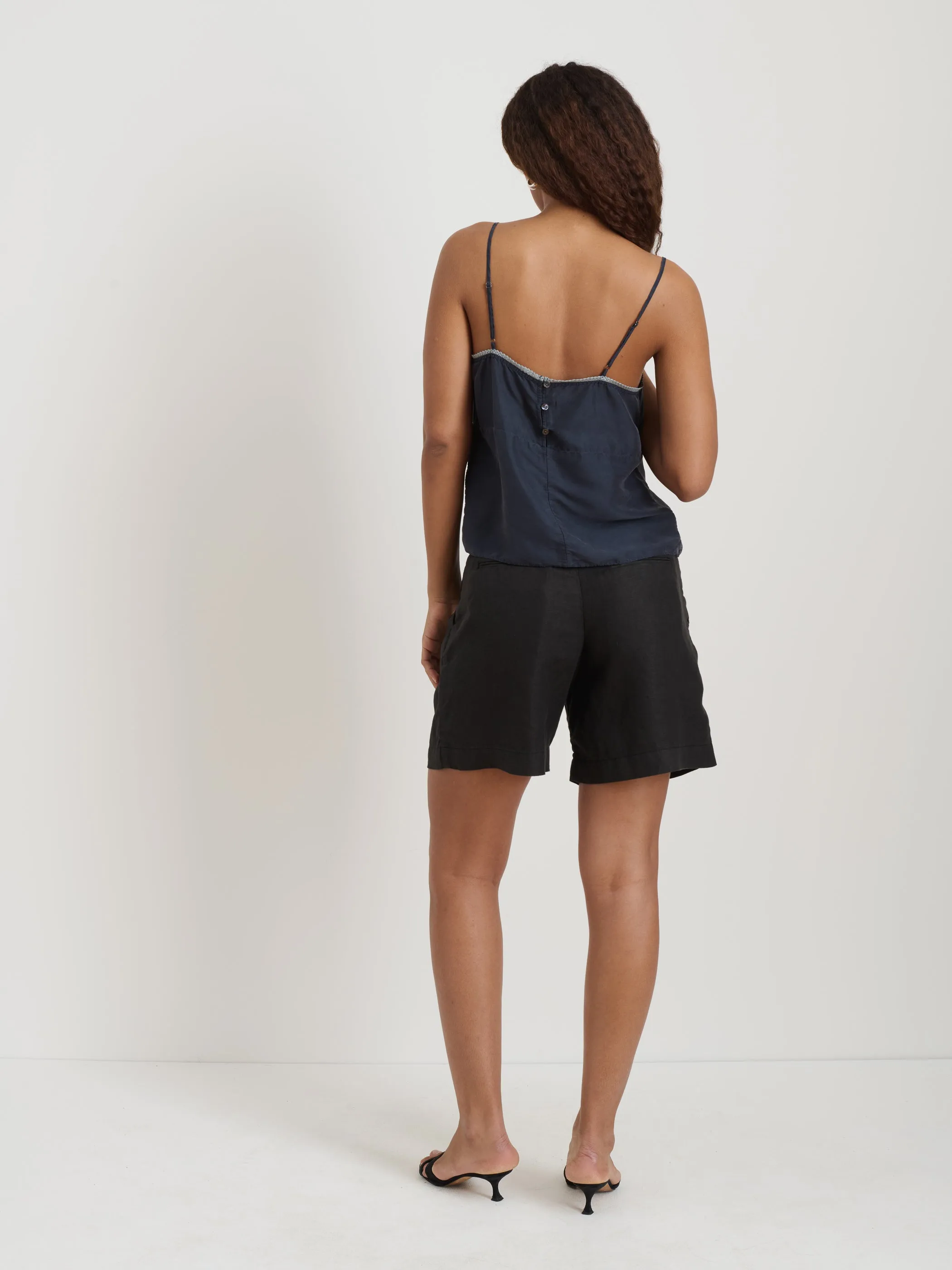 Luna Pleated Short In Linen sold by Alex Mill product image thumbnail 5