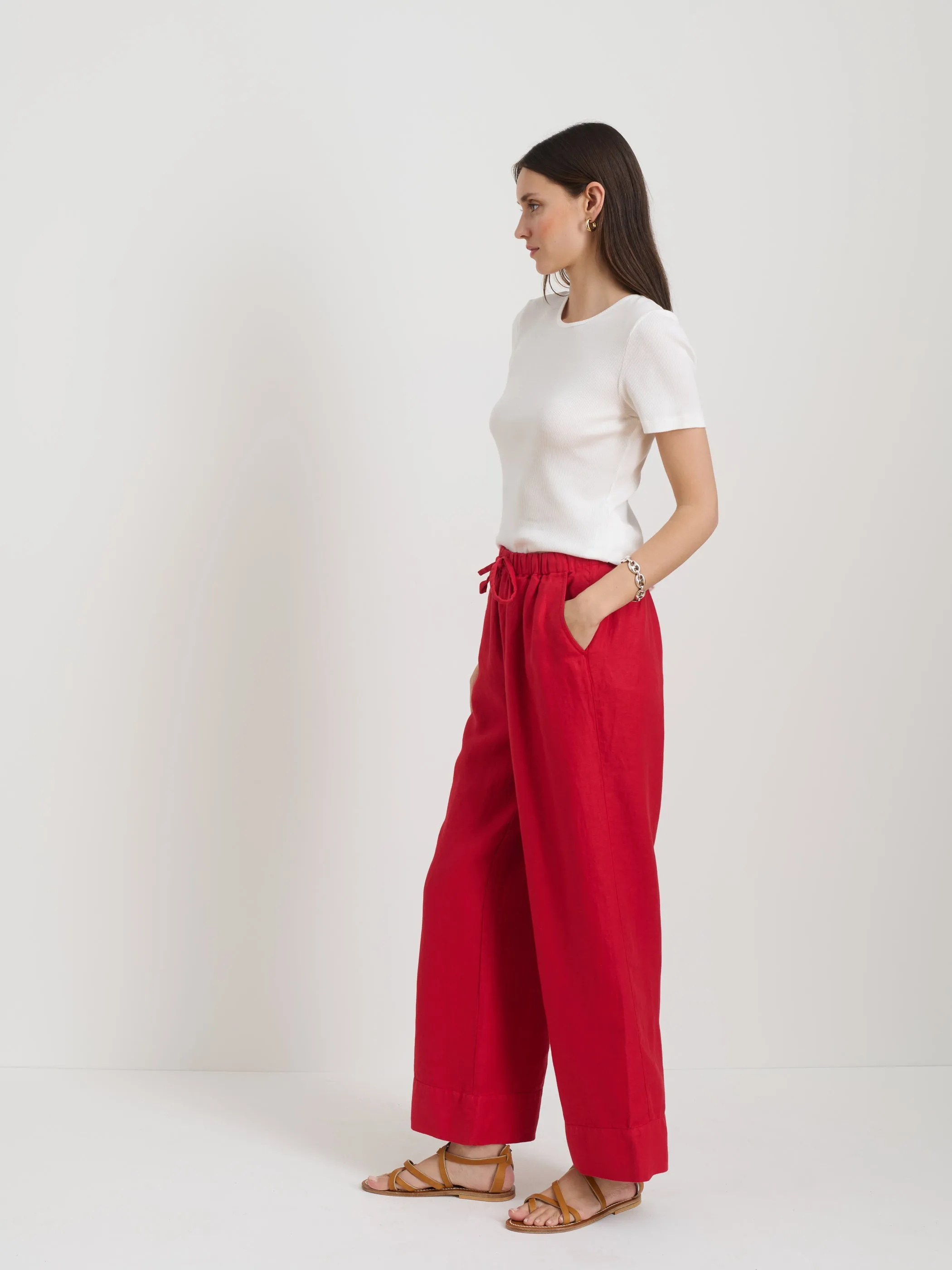 Riley Pant In Linen sold by Alex Mill product image thumbnail 4