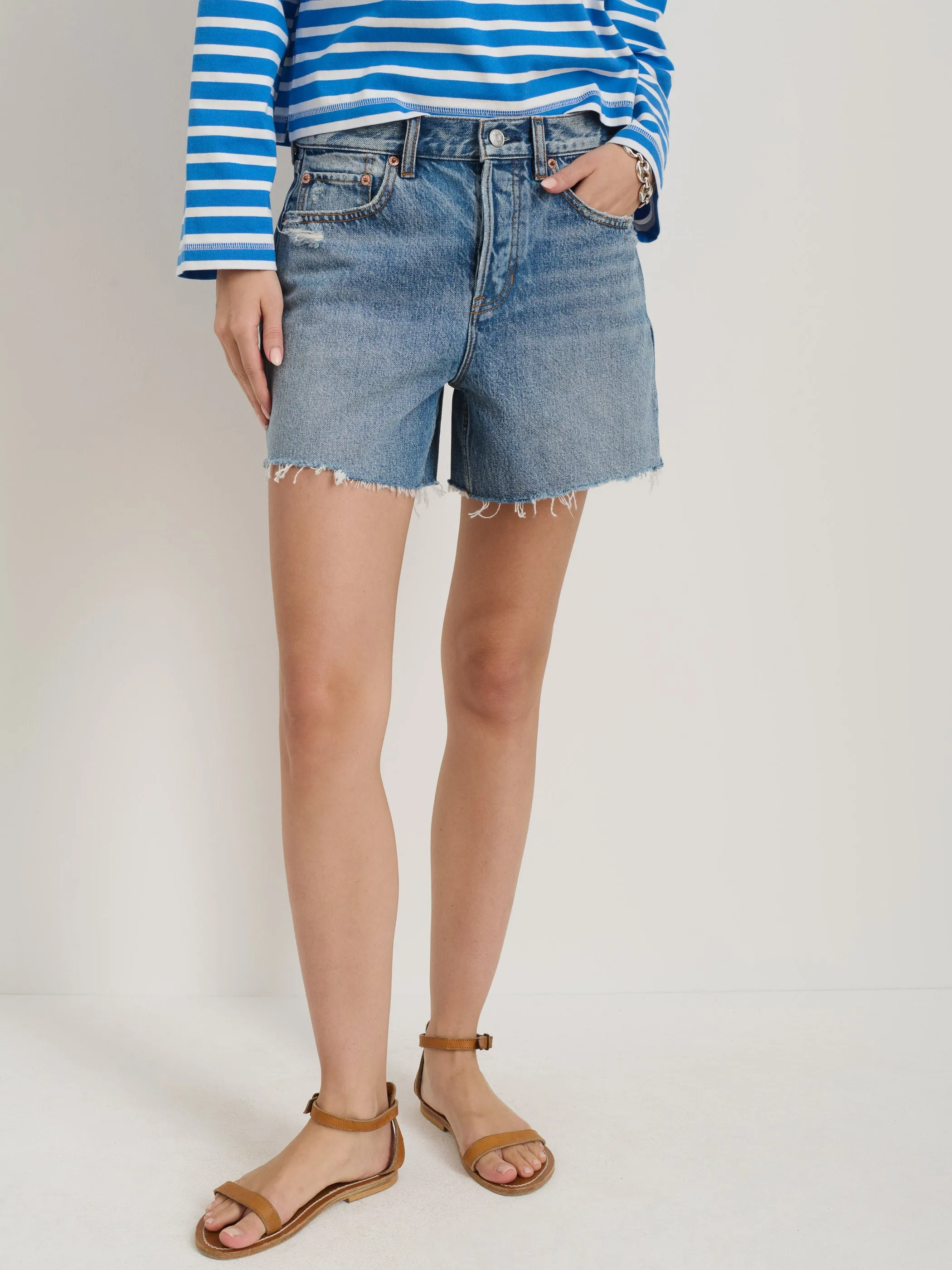 Stella Short in Denim sold by Alex Mill product image thumbnail 3