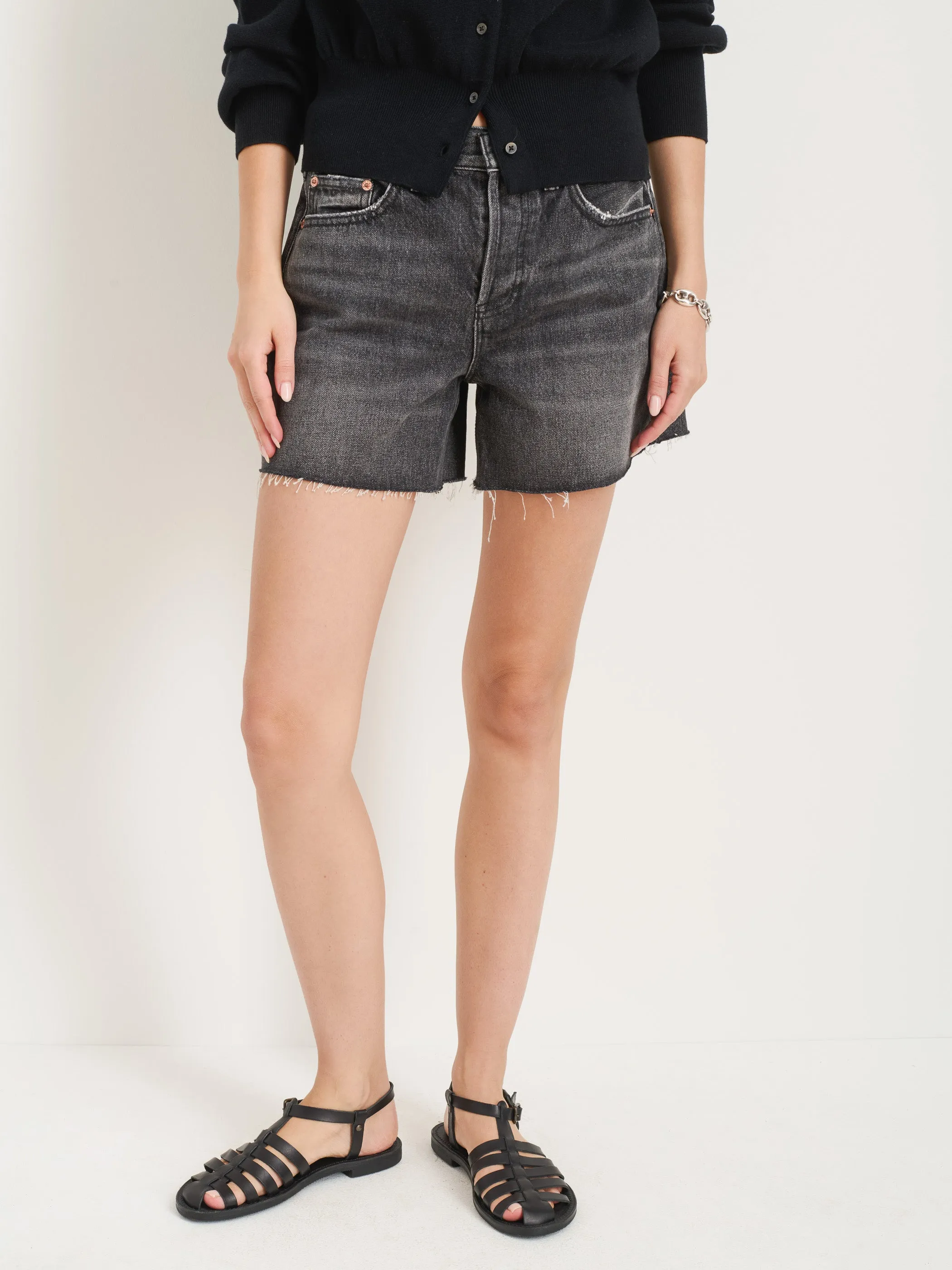 Stella Short in Black Denim sold by Alex Mill product image thumbnail 3