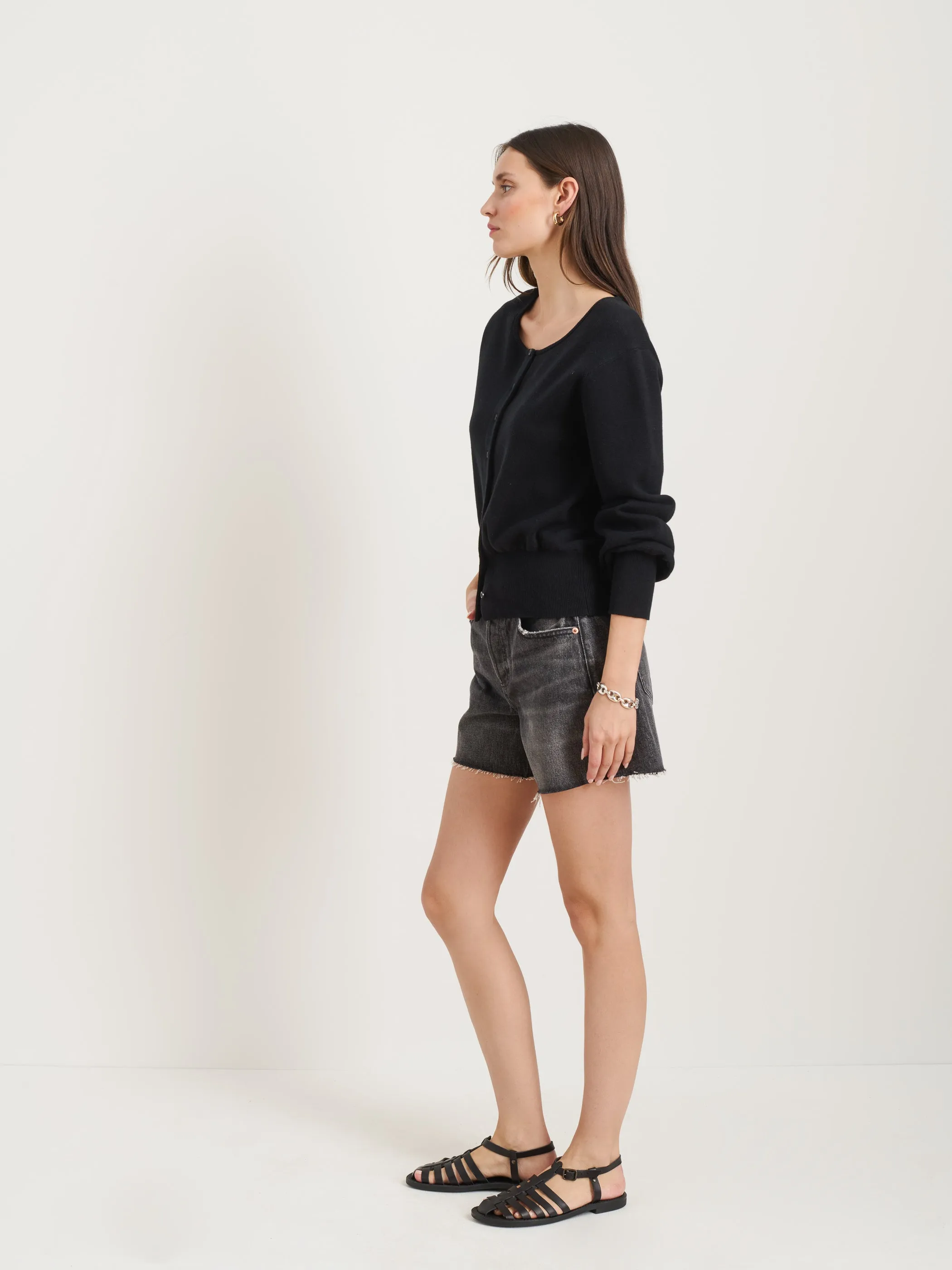 Stella Short in Black Denim sold by Alex Mill product image thumbnail 5