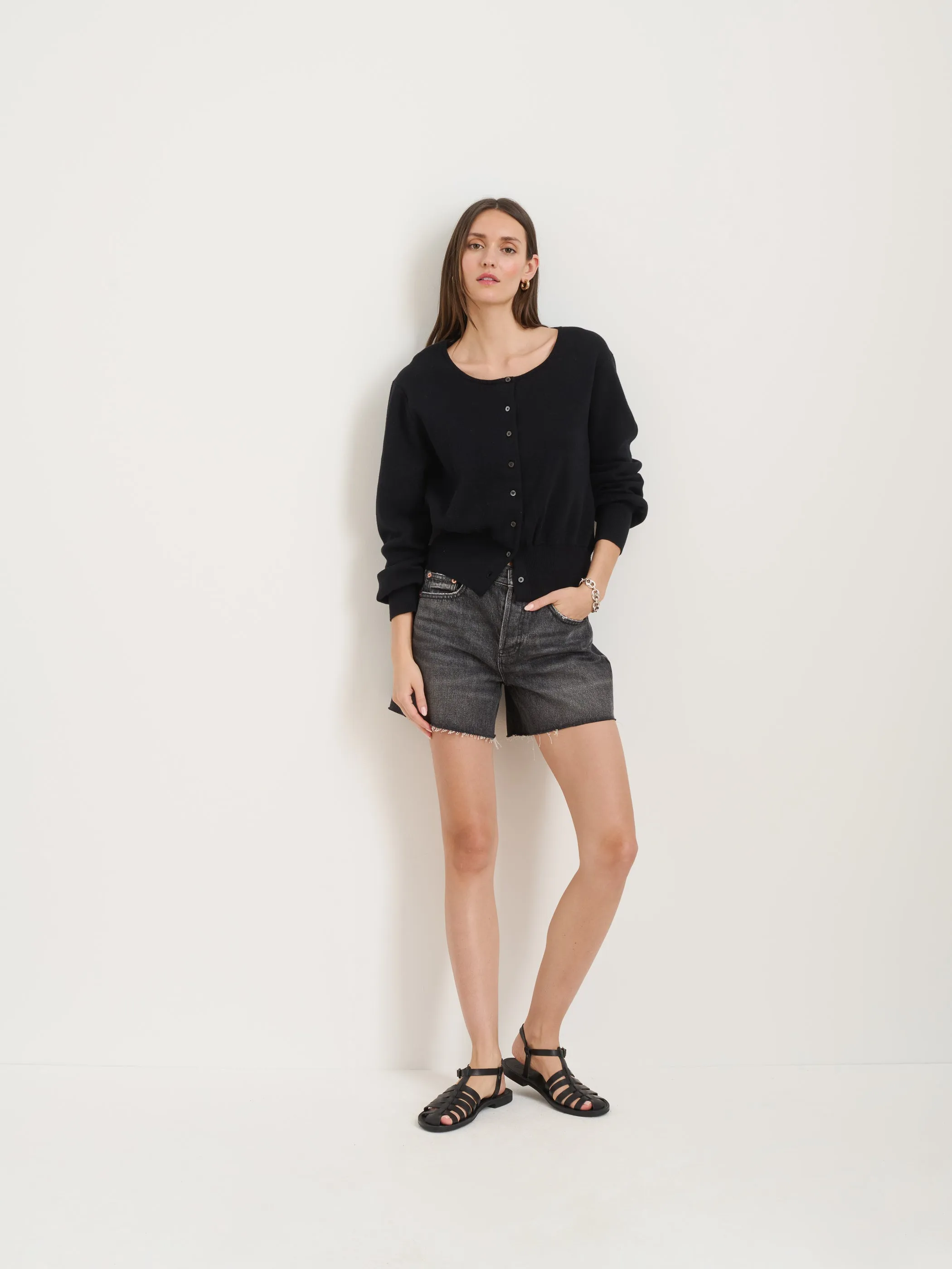 Stella Short in Black Denim sold by Alex Mill product image thumbnail 2