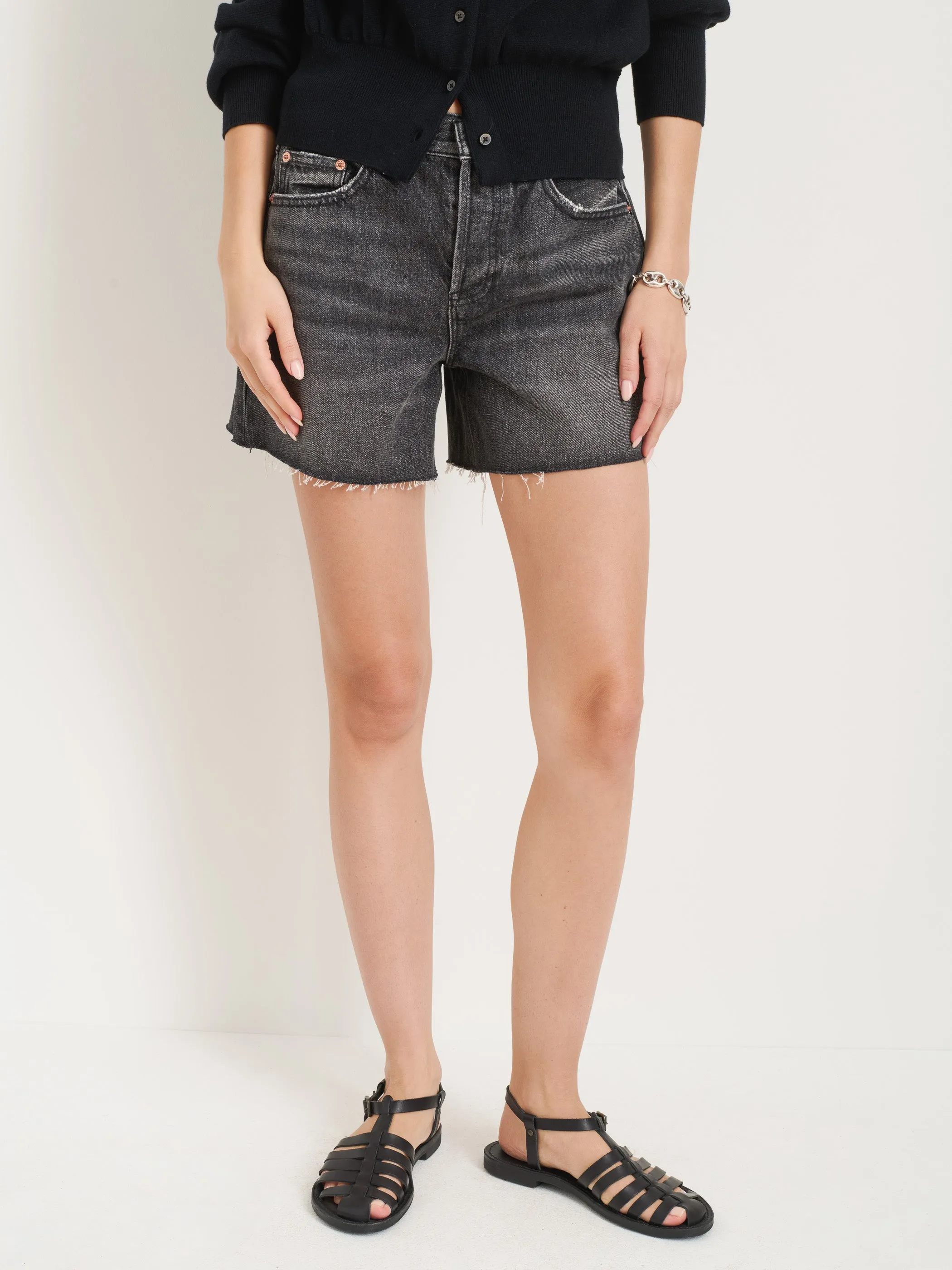 Stella Short in Black Denim sold by Alex Mill product image thumbnail 4