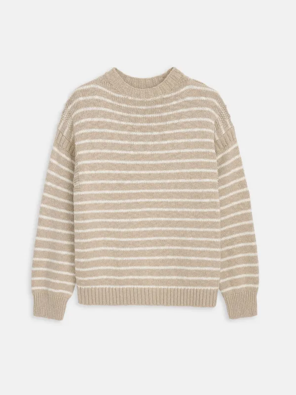 Harbor Stripe Sweater In Cotton sold by Alex Mill
