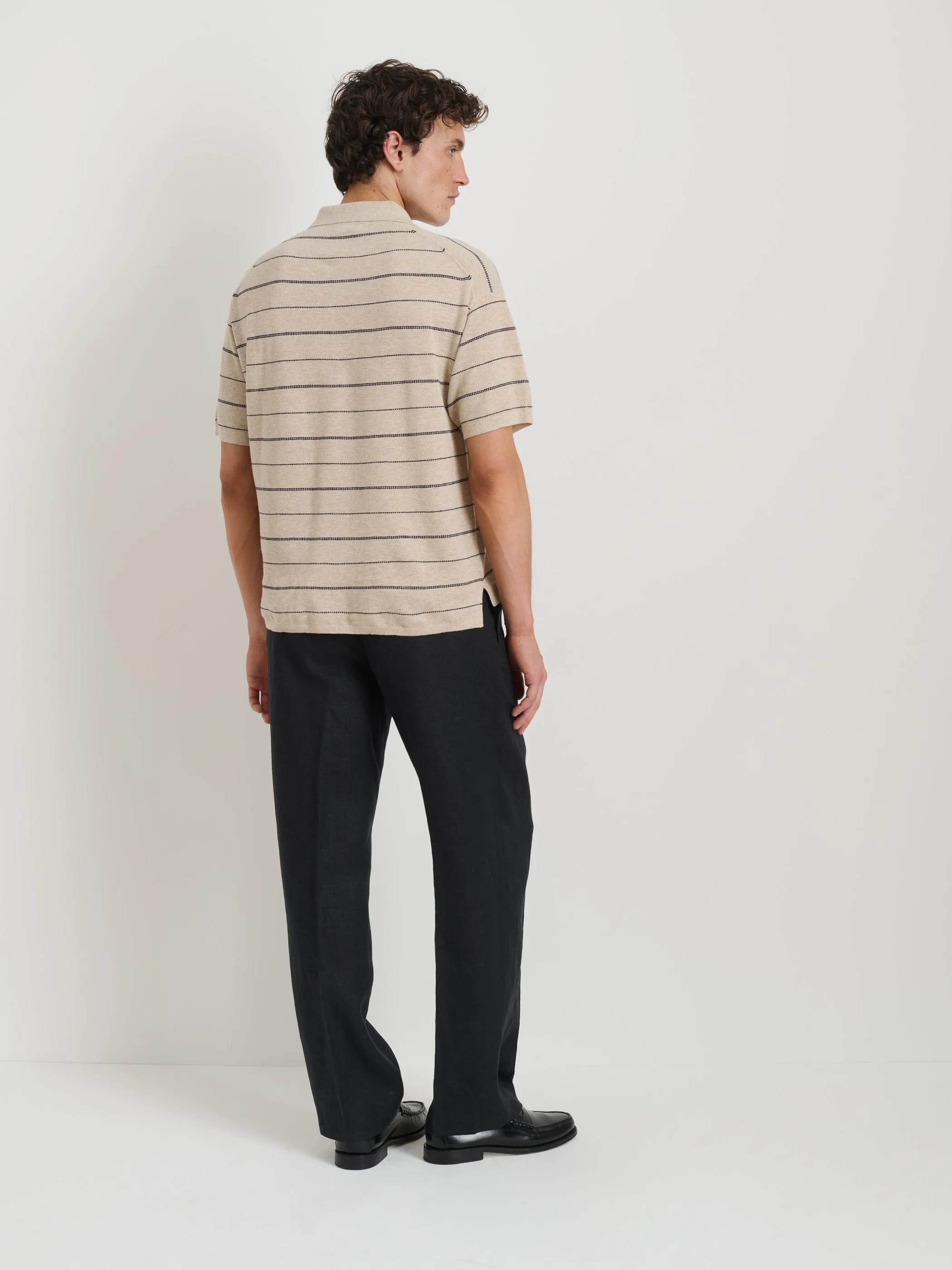 Polo Stripe Sweater in Cotton Linen sold by Alex Mill product image thumbnail 5