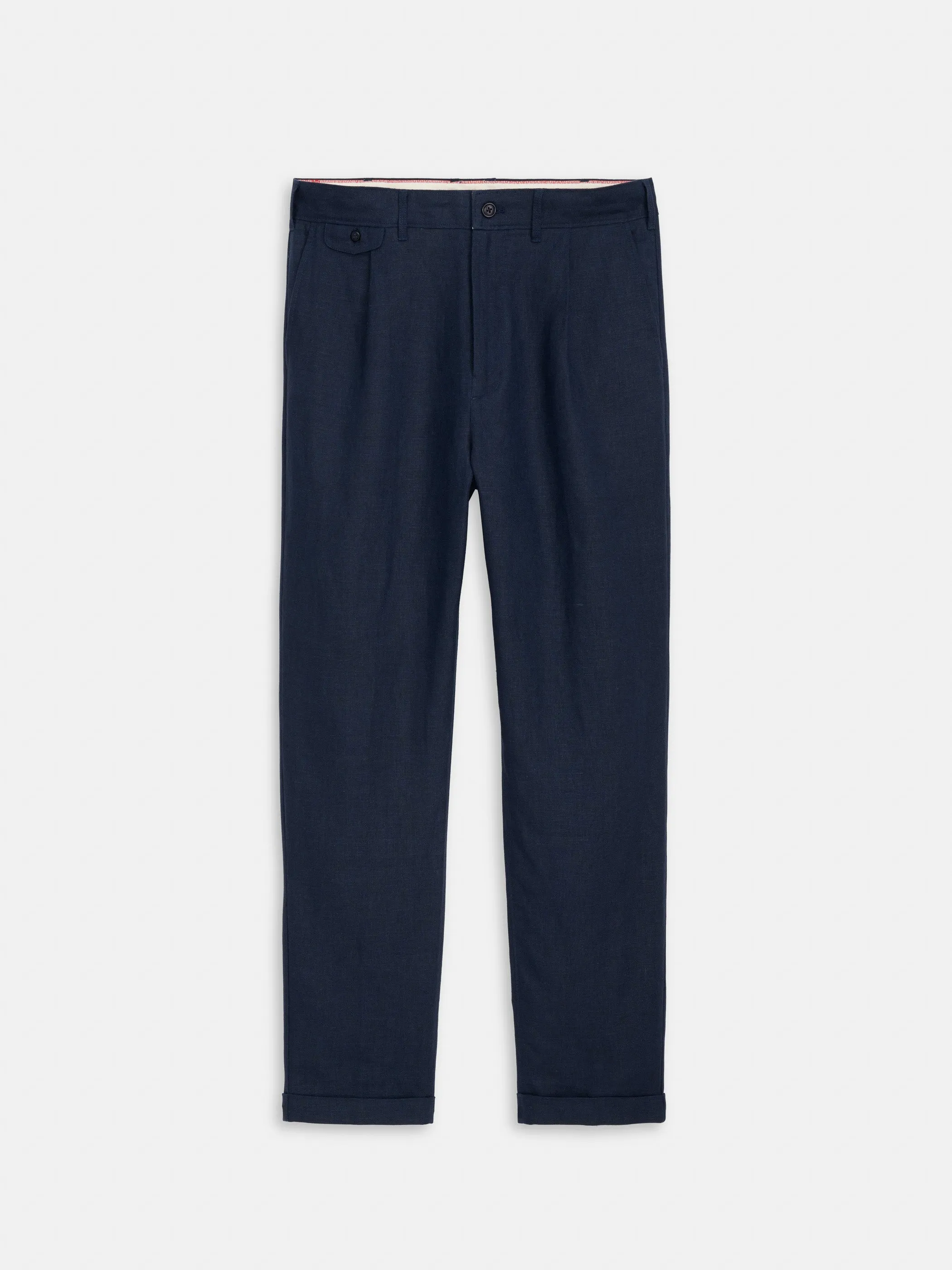 Standard Pleated Pant In Linen sold by Alex Mill