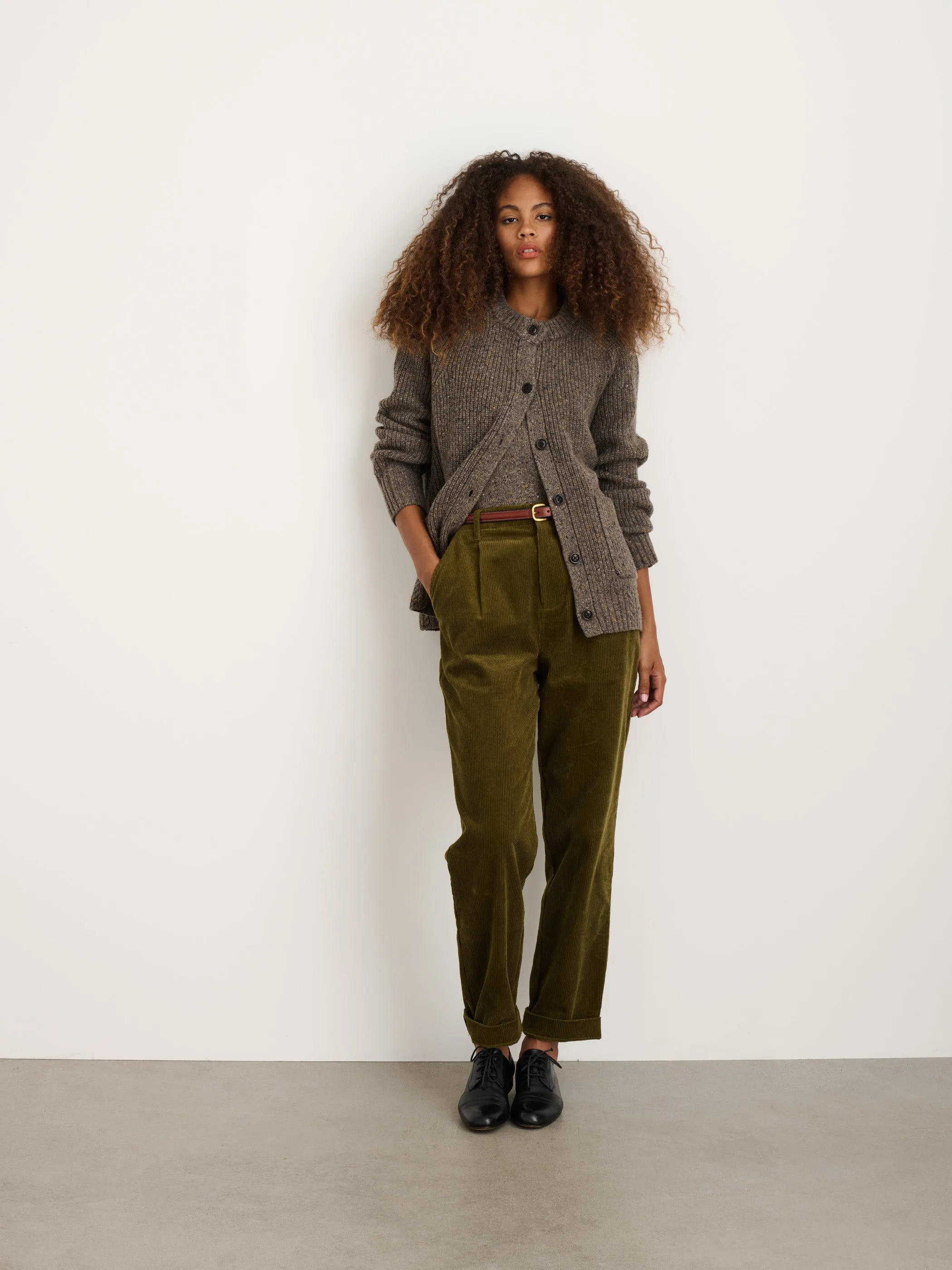 Chunky Rib Cardigan In Donegal sold by Alex Mill product image thumbnail 3