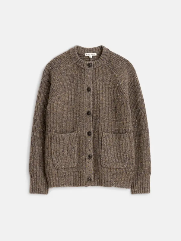 Chunky Rib Cardigan In Donegal sold by Alex Mill