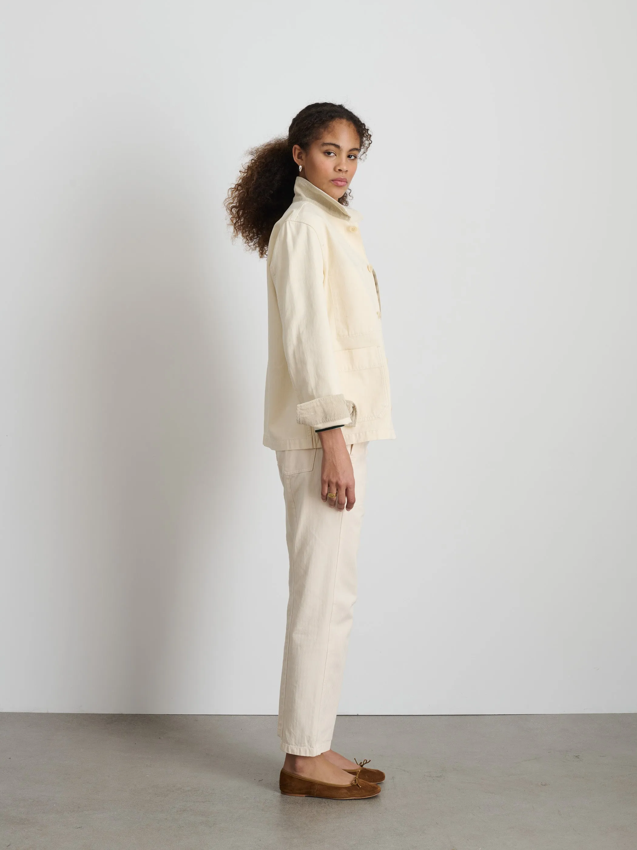 Britt Work Jacket in Herringbone sold by Alex Mill product image thumbnail 4