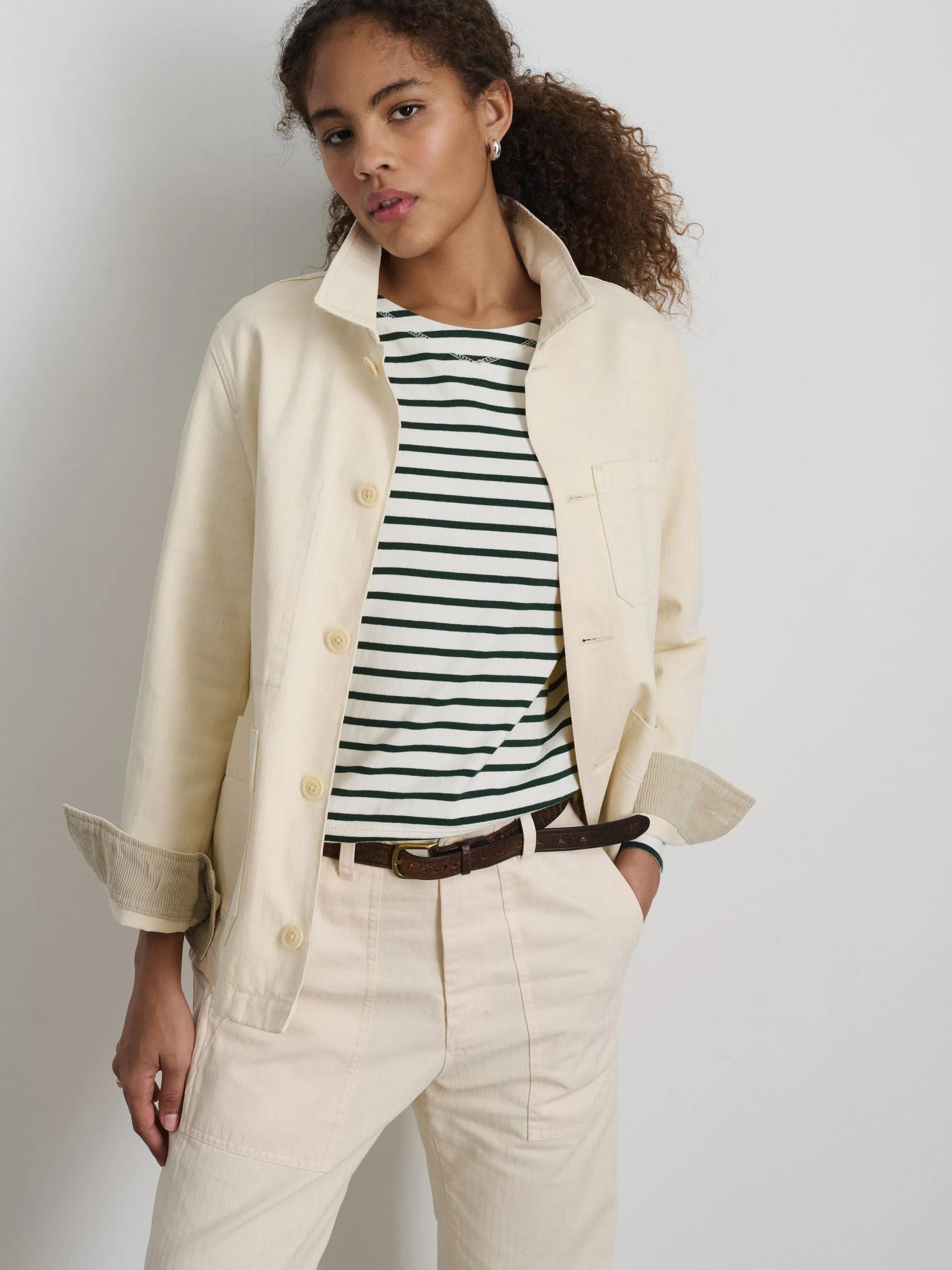 Britt Work Jacket in Herringbone sold by Alex Mill product image thumbnail 2