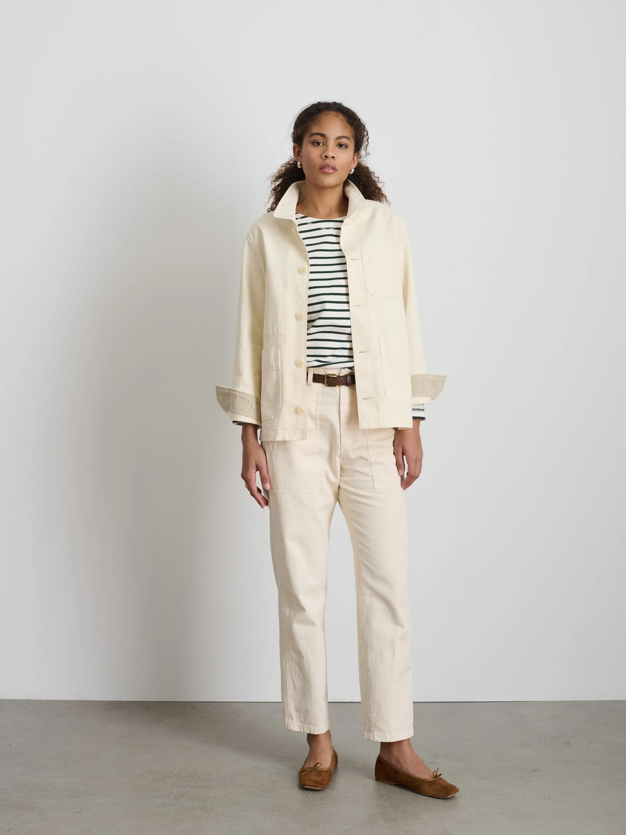 Britt Work Jacket in Herringbone sold by Alex Mill product image thumbnail 3