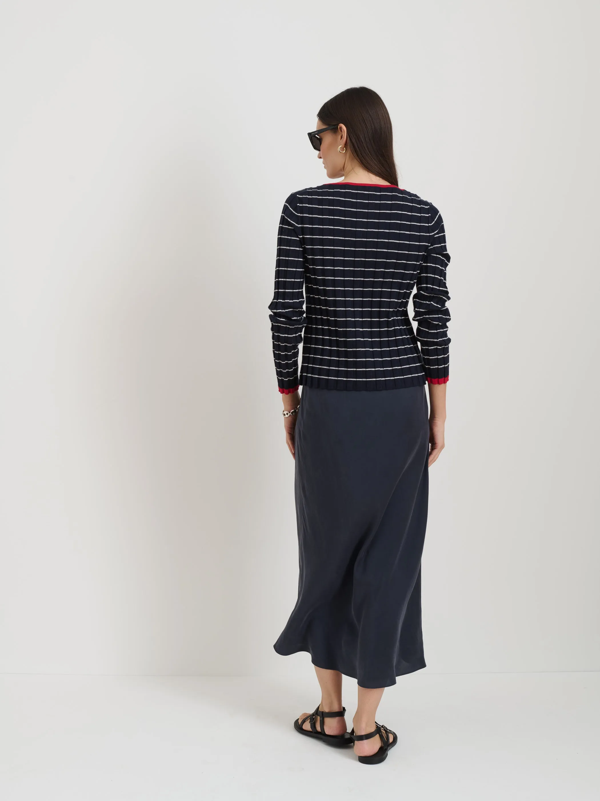 Lilly Slip Skirt In Washed Silk sold by Alex Mill product image thumbnail 5