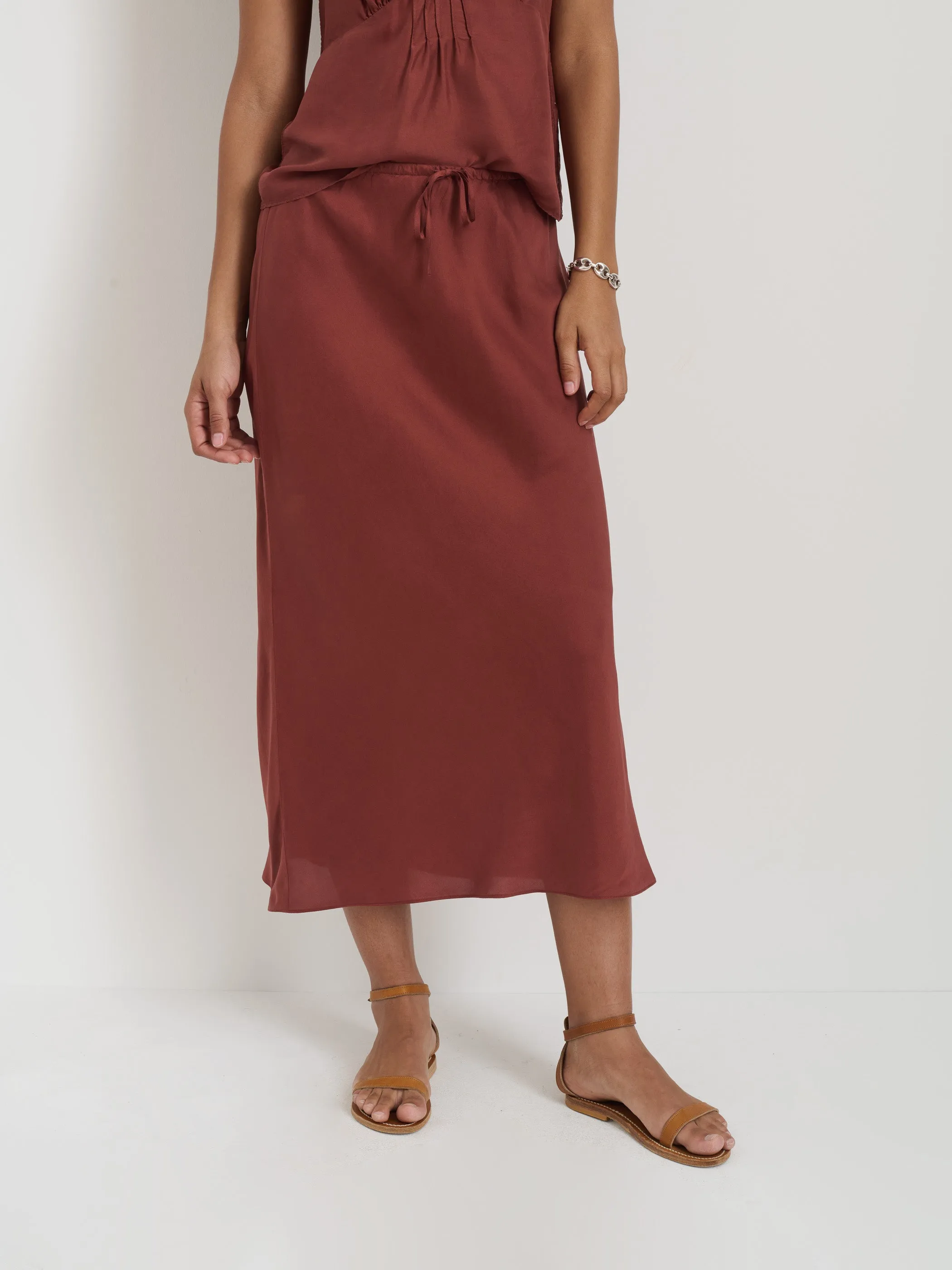Lilly Slip Skirt In Washed Silk sold by Alex Mill product image thumbnail 3