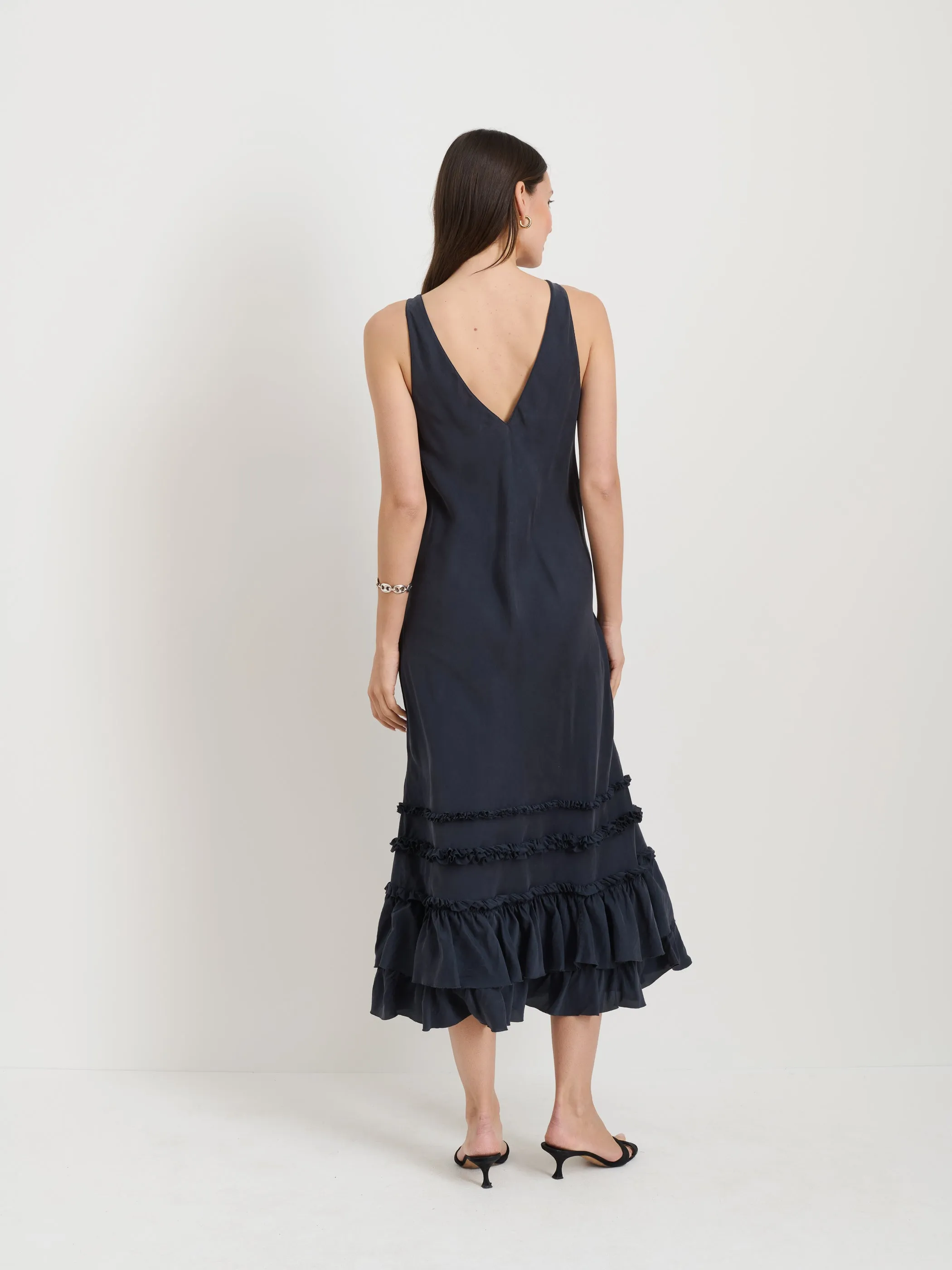 Lilly Dress In Washed Silk sold by Alex Mill product image thumbnail 5