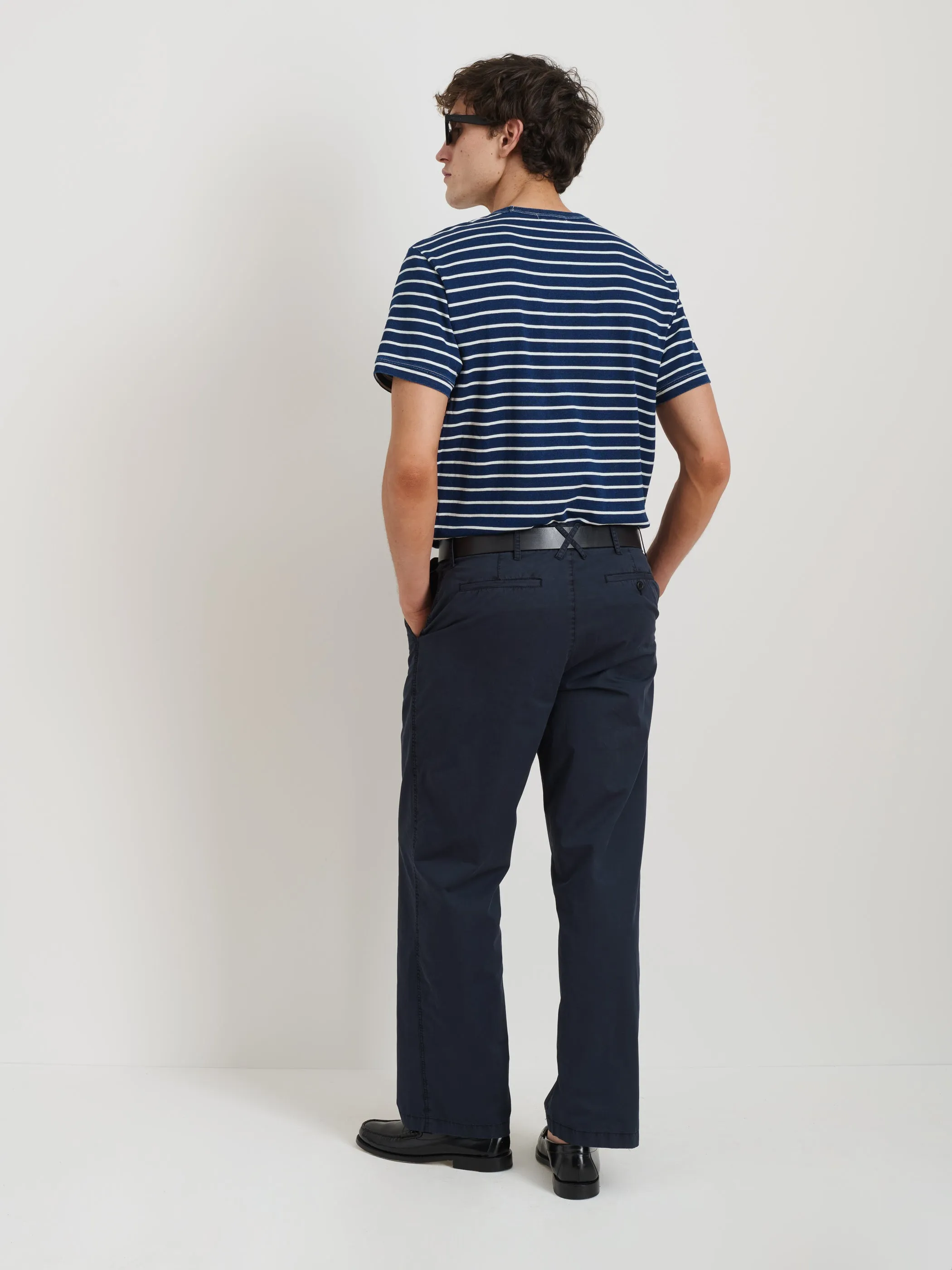 Standard Tee In Wide Indigo Stripe sold by Alex Mill product image thumbnail 5