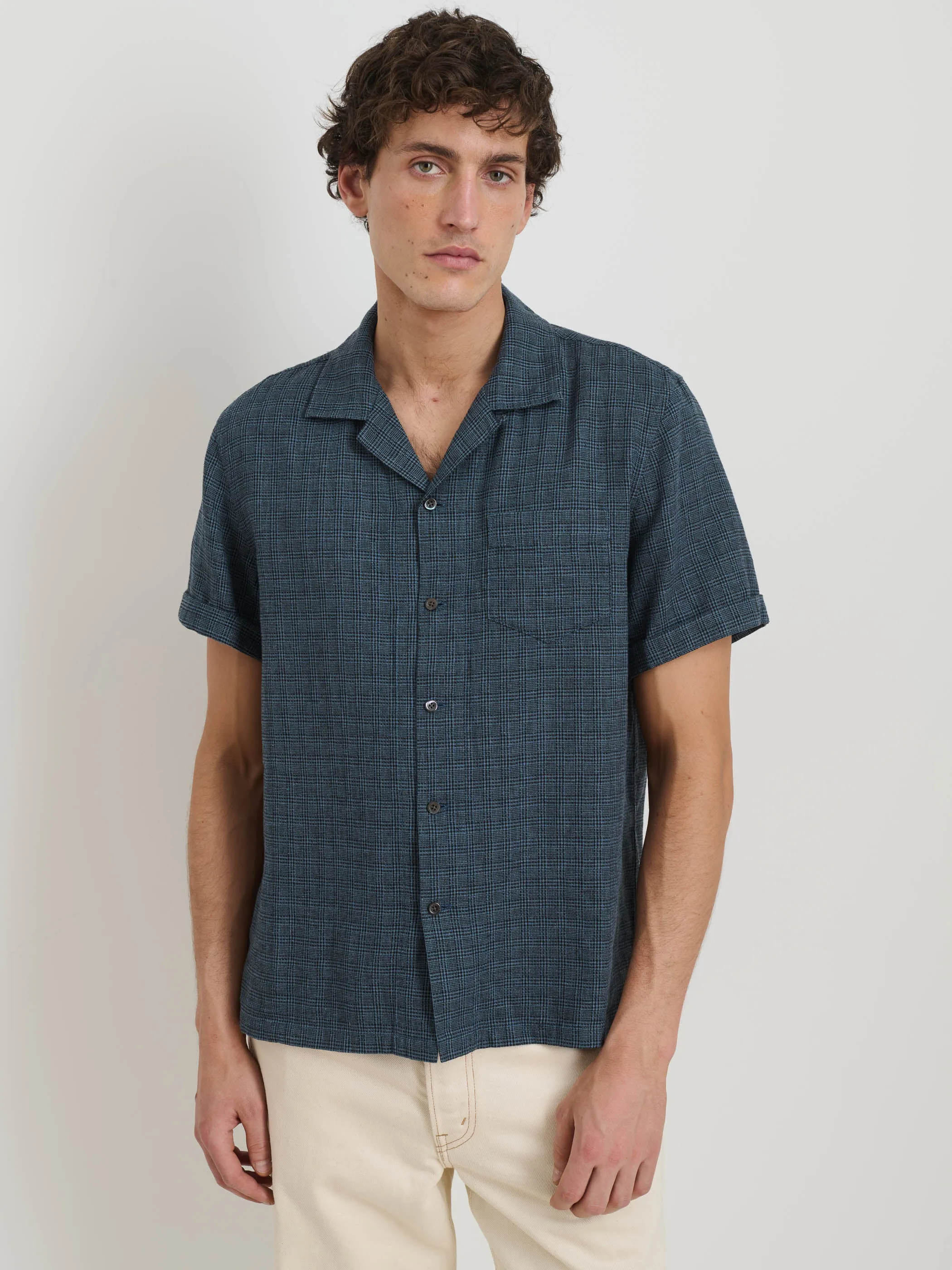 Camp Shirt In Plaid sold by Alex Mill product image thumbnail 2