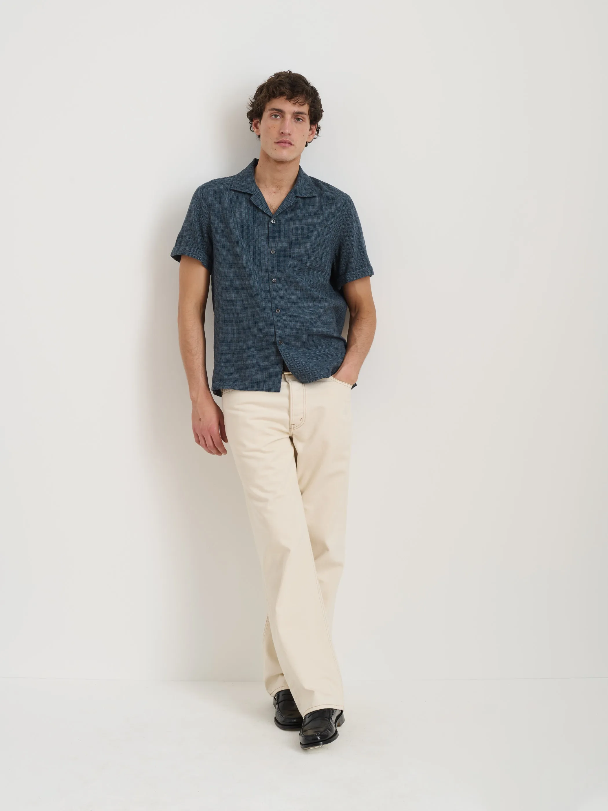 Camp Shirt In Plaid sold by Alex Mill product image thumbnail 3