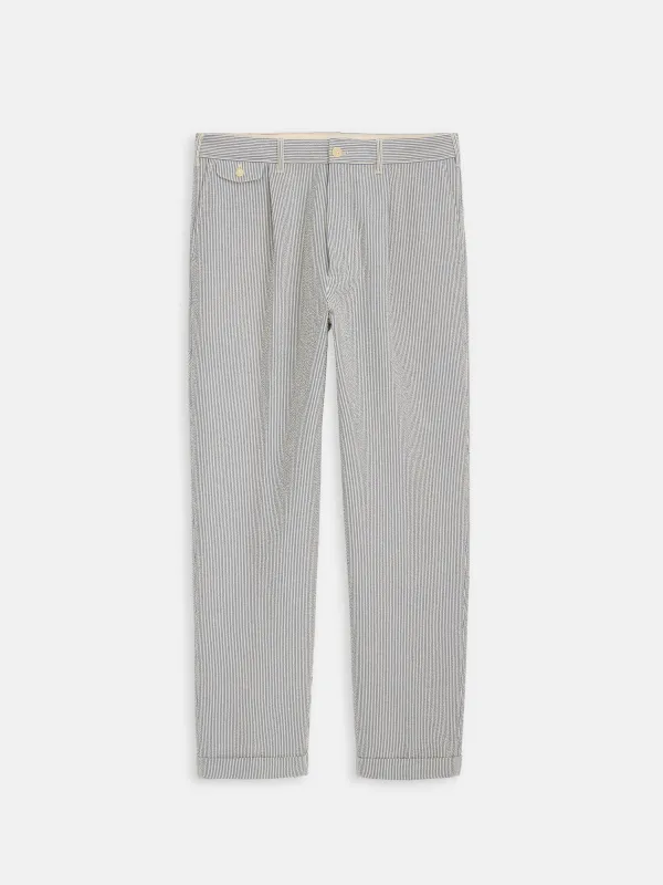 Standard Pleated Pant In Seersucker sold by Alex Mill