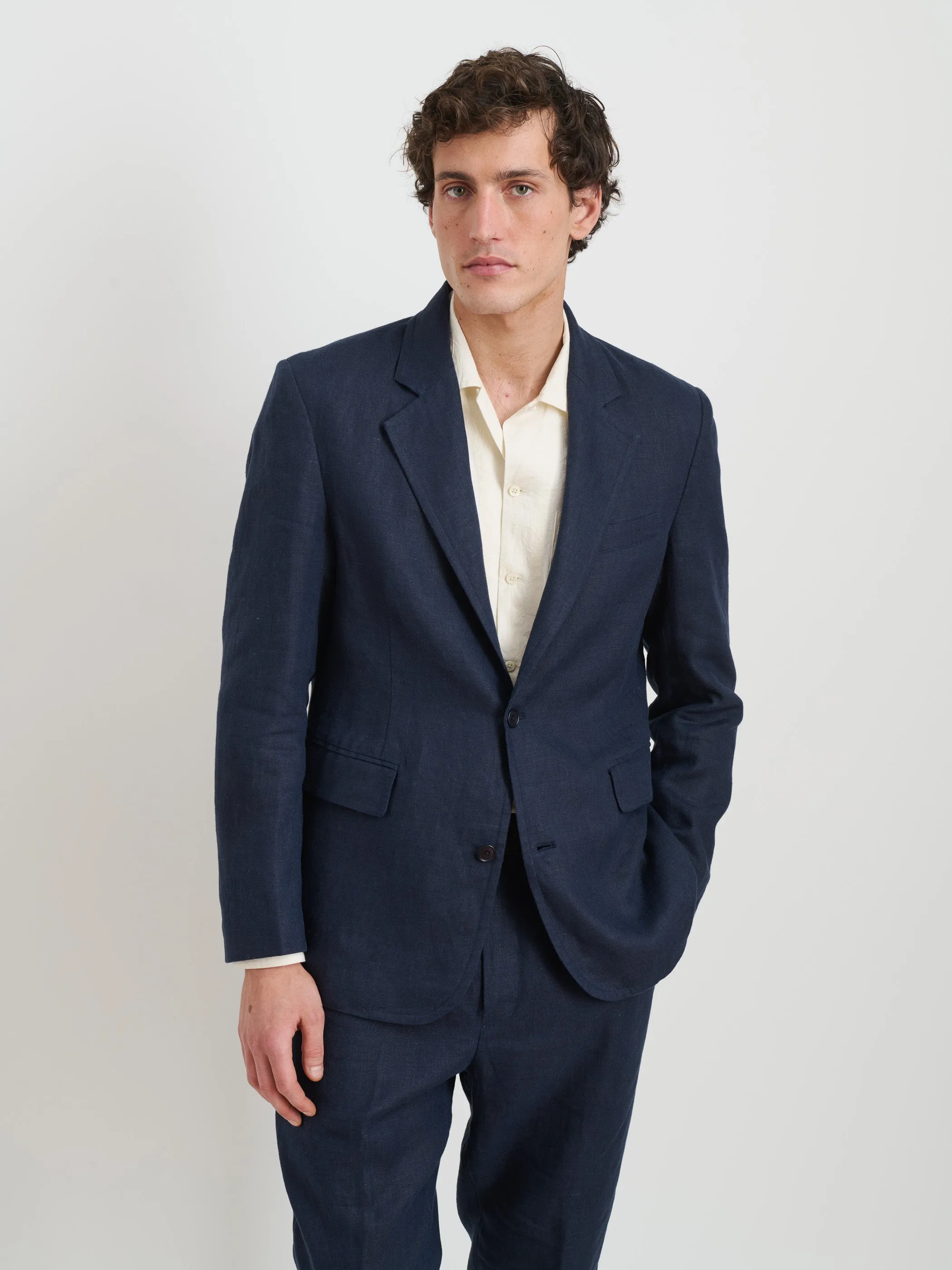 Cooper Blazer In Linen sold by Alex Mill product image thumbnail 2