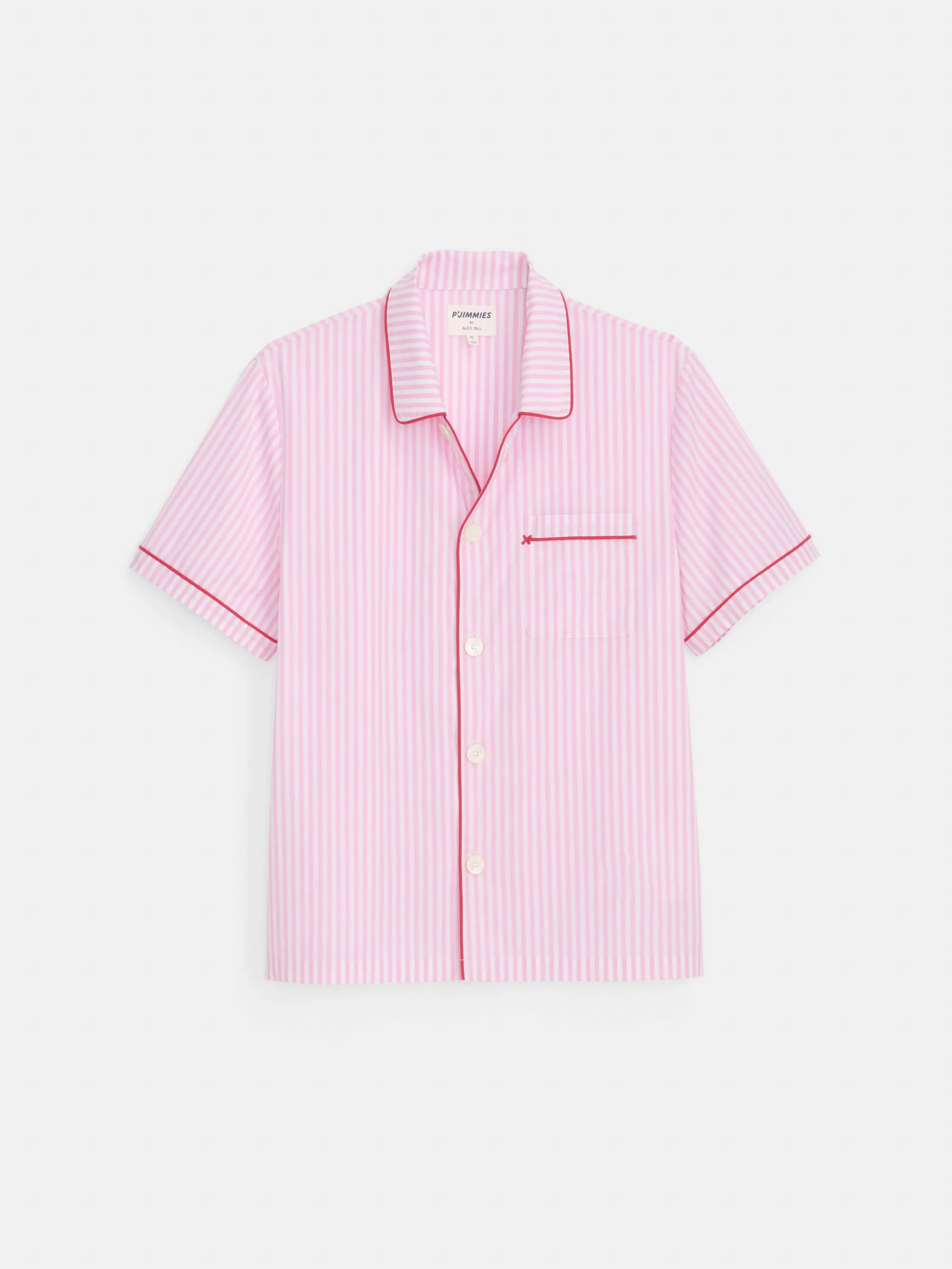 P'Jimmies Short Sleeve Sleep Shirt In Stripe sold by Alex Mill