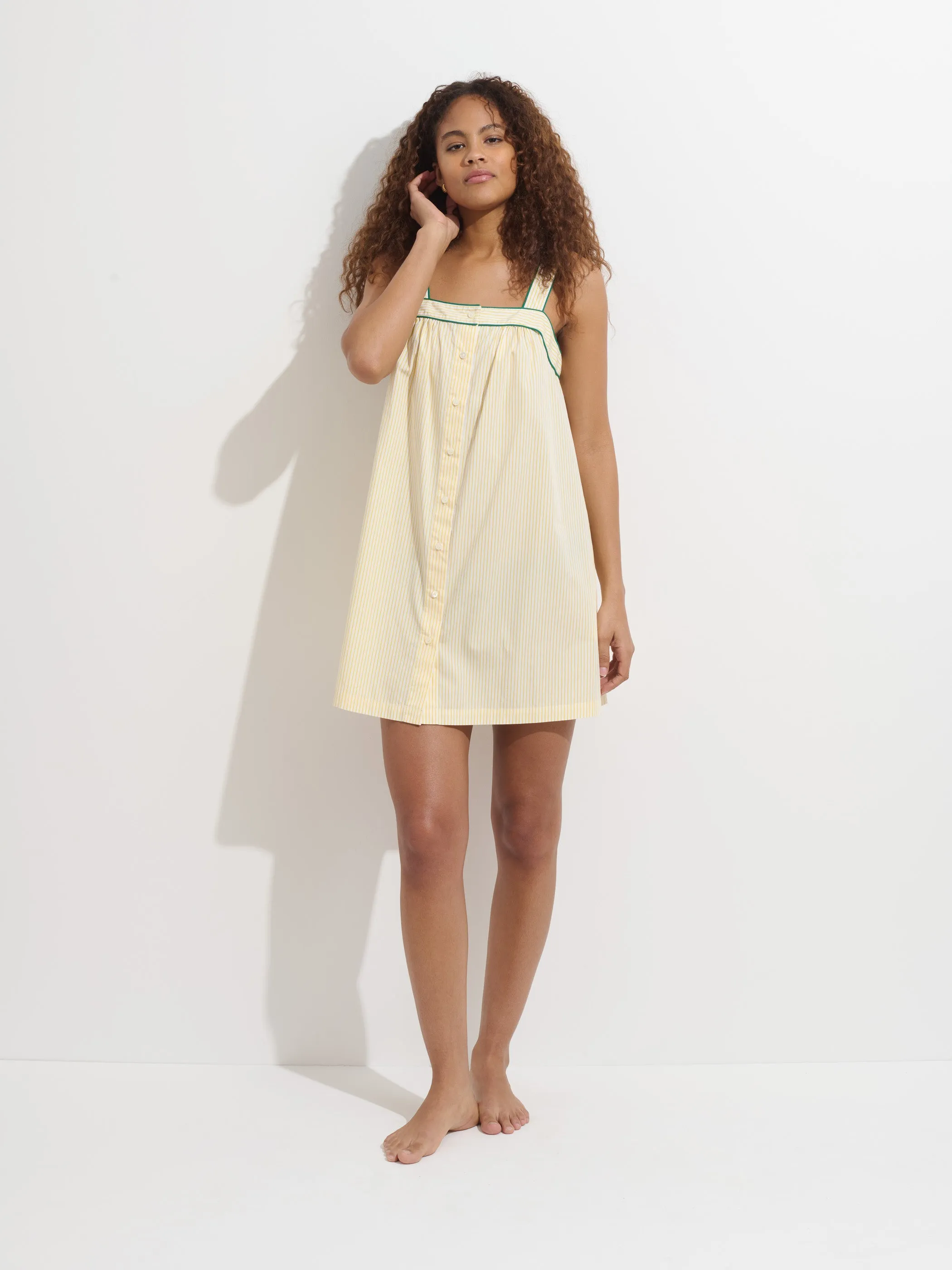 P'Jimmies Sleep Cami Dress In Stripe sold by Alex Mill product image thumbnail 2