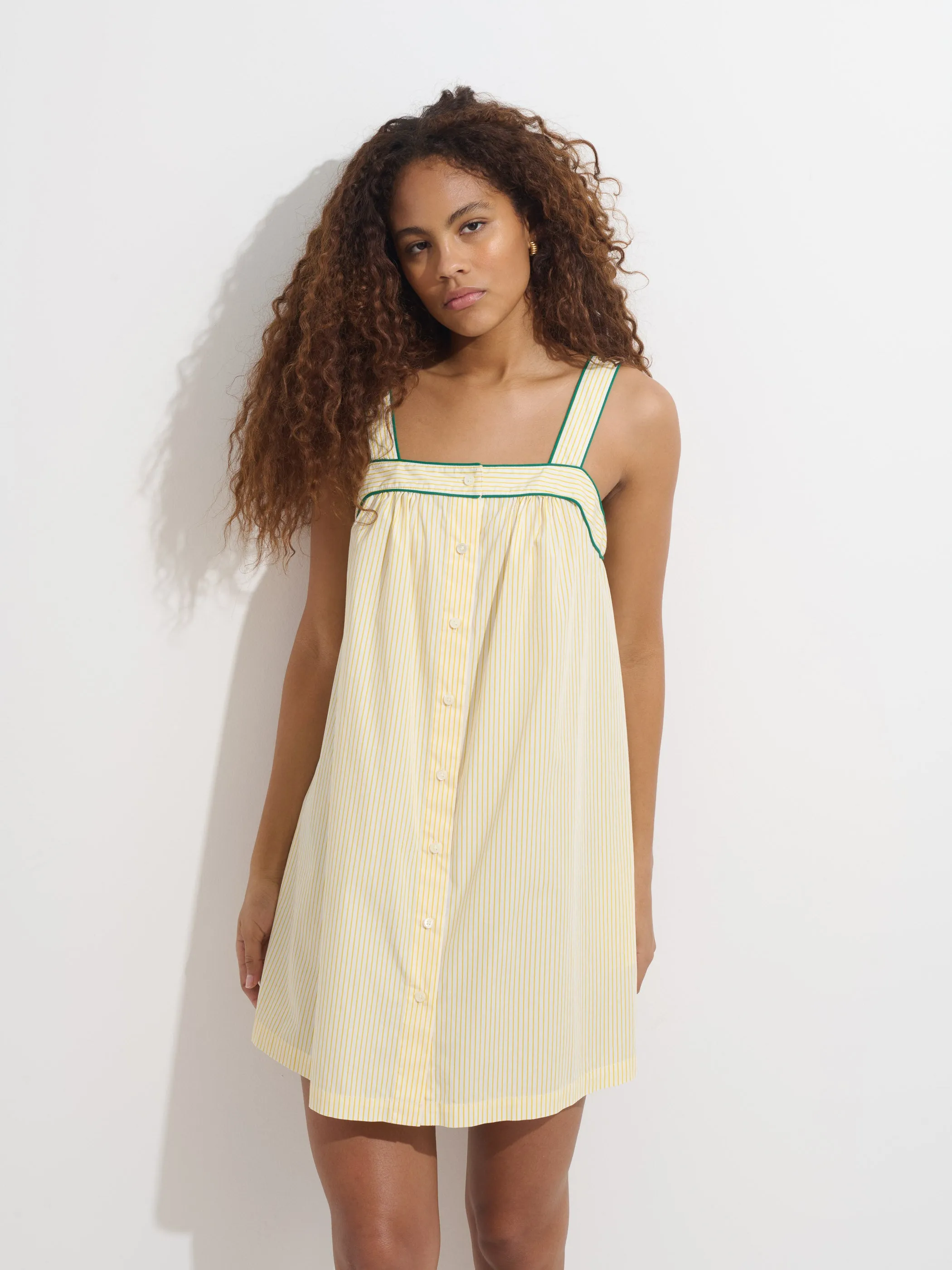 P'Jimmies Sleep Cami Dress In Stripe sold by Alex Mill product image thumbnail 3
